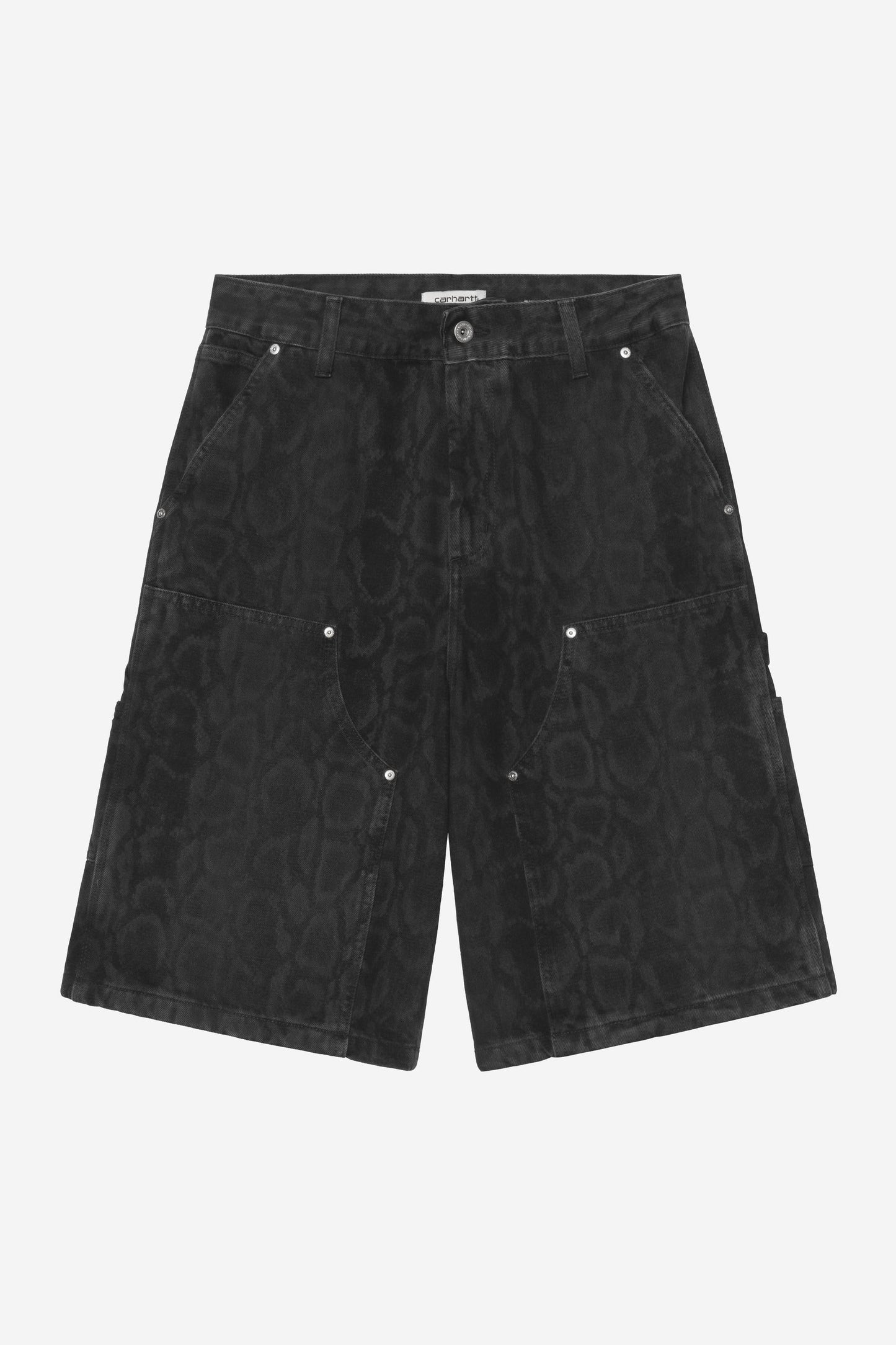 Snake Nixon Double Knee Short Black Snake Camo (Heavy Stone Wash)