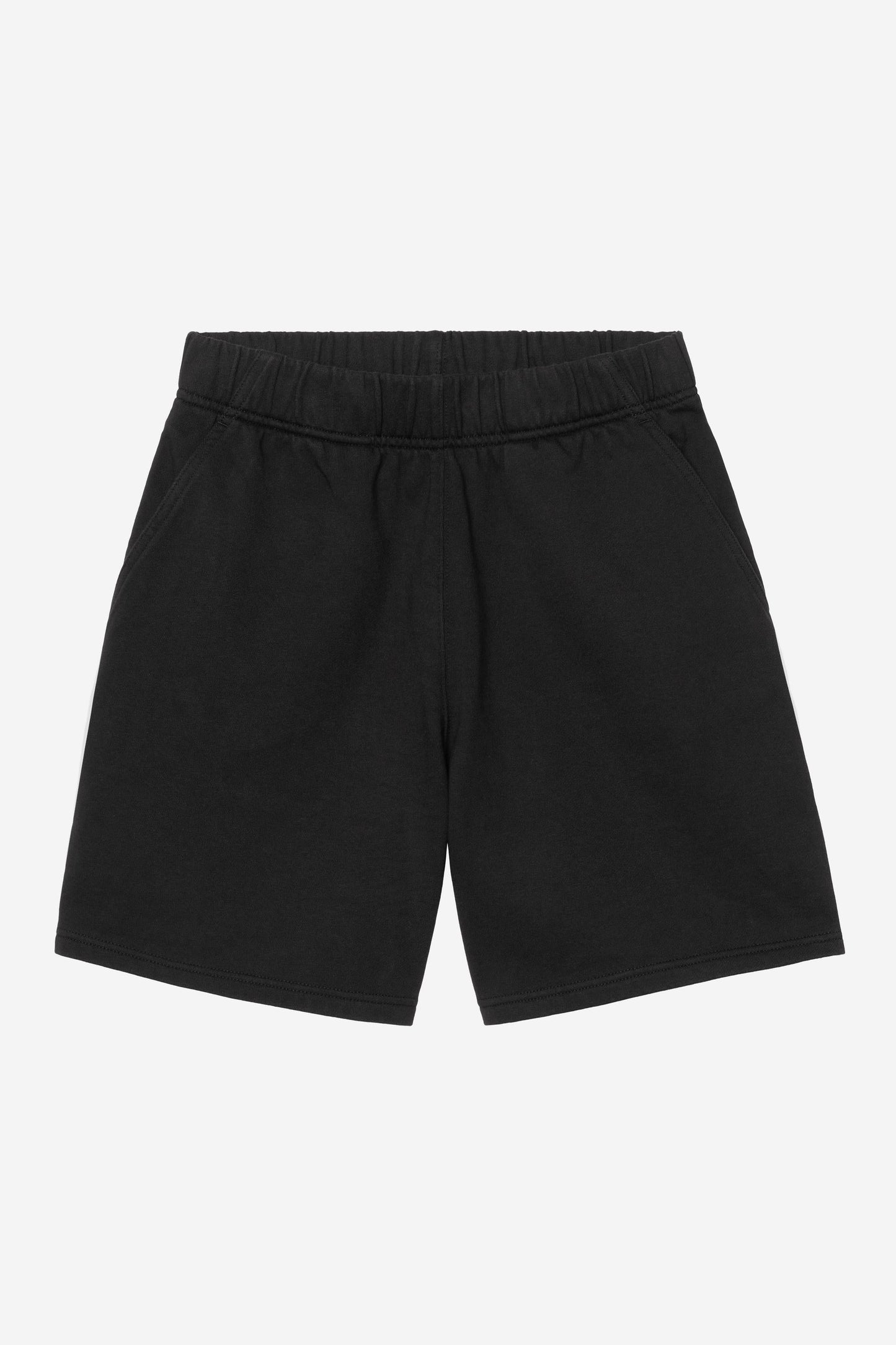 Brenta Sweat Short Black / White (Heavy Stone Wash)