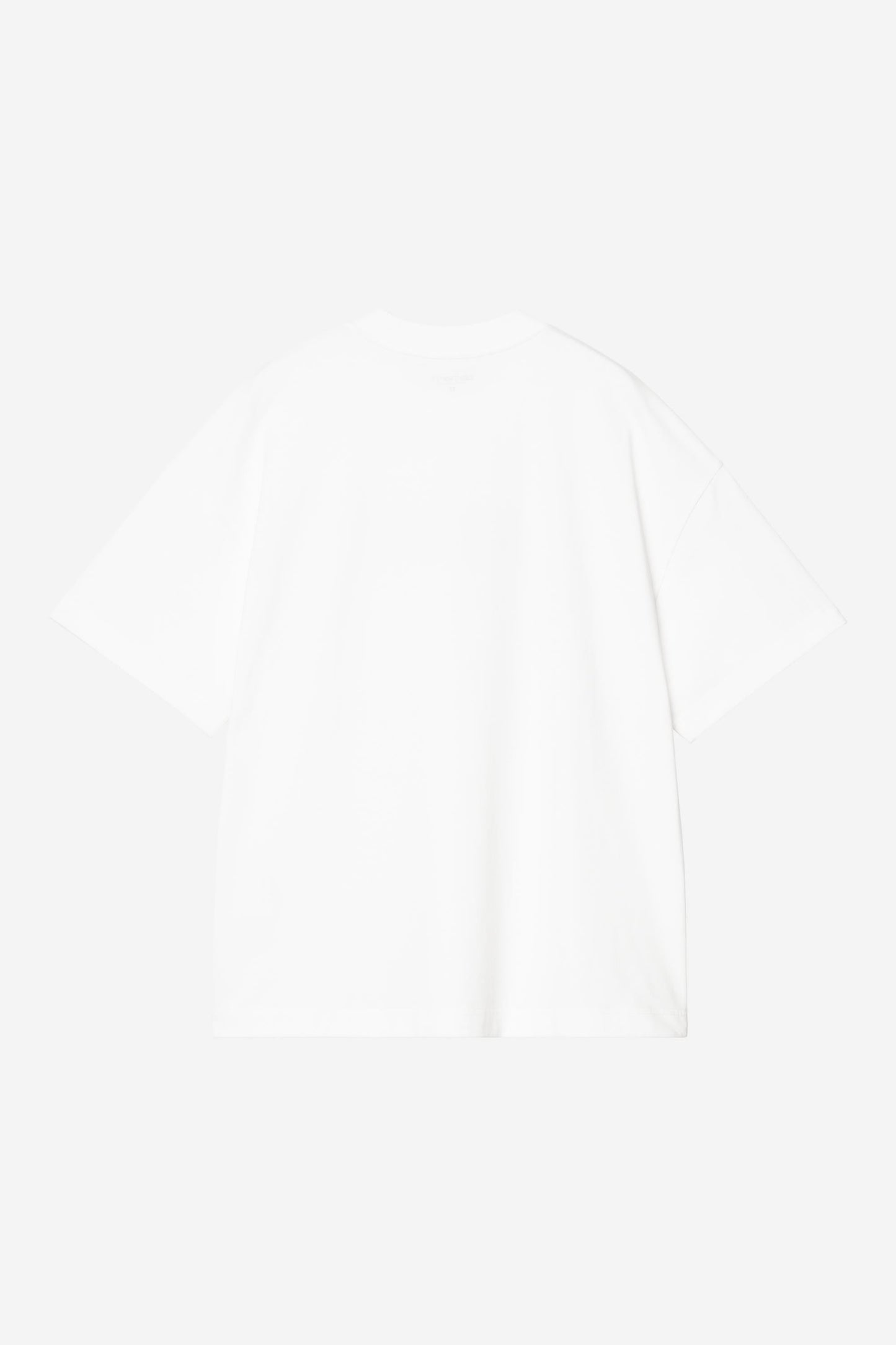 Deconstructed Label T-Shirt White