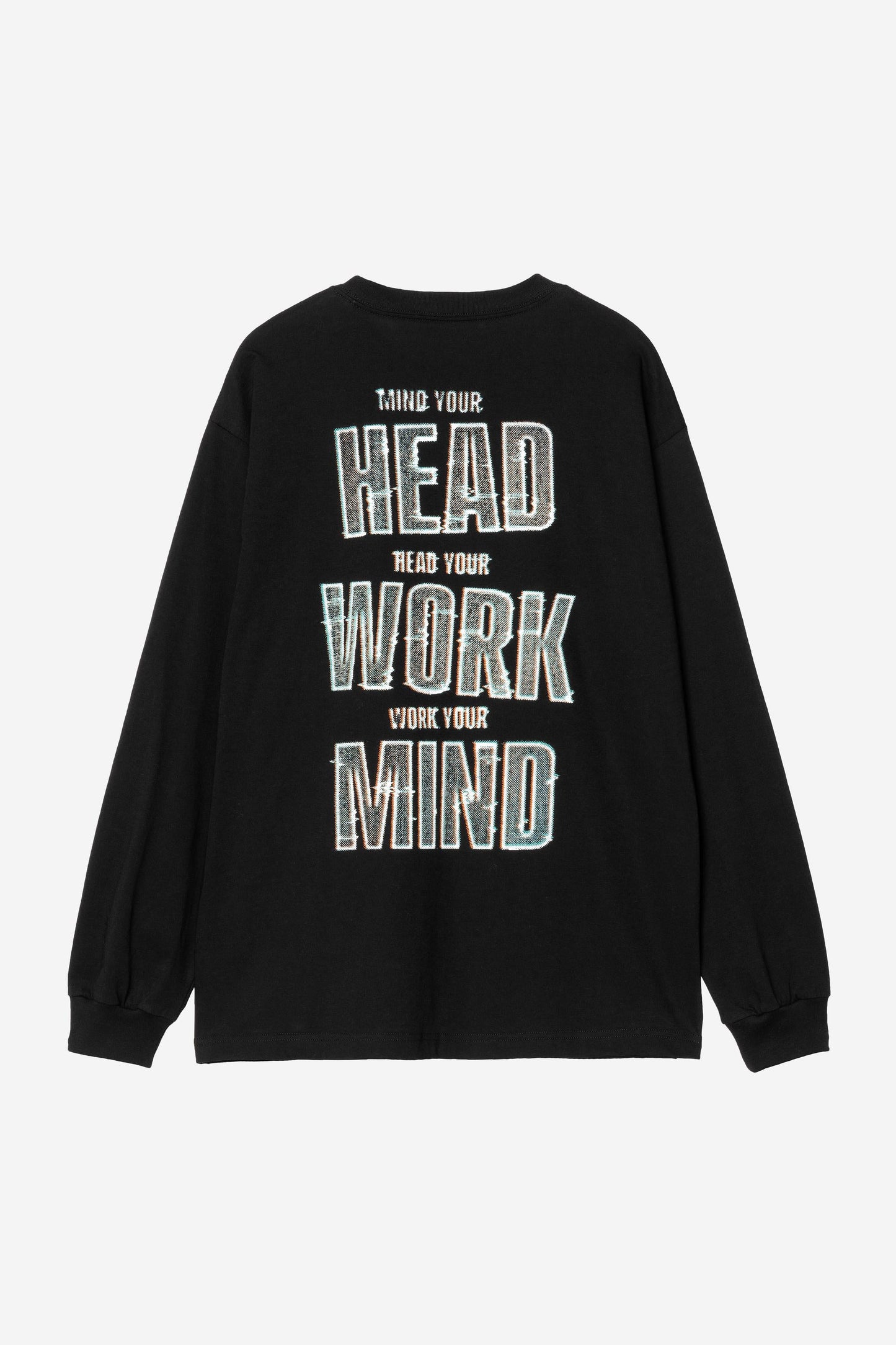 Long Sleeve Mind Your Head T-Shirt Black