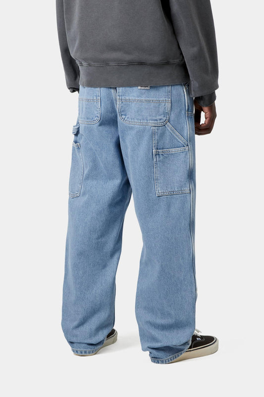 Double Knee Pant - Denim Blue (Stone Bleached)