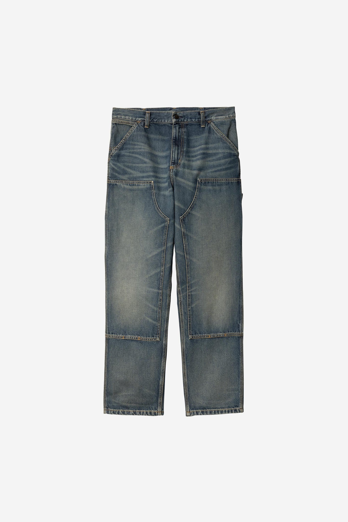 Double Knee Pant - Denim Blue (Worn Used Wash)