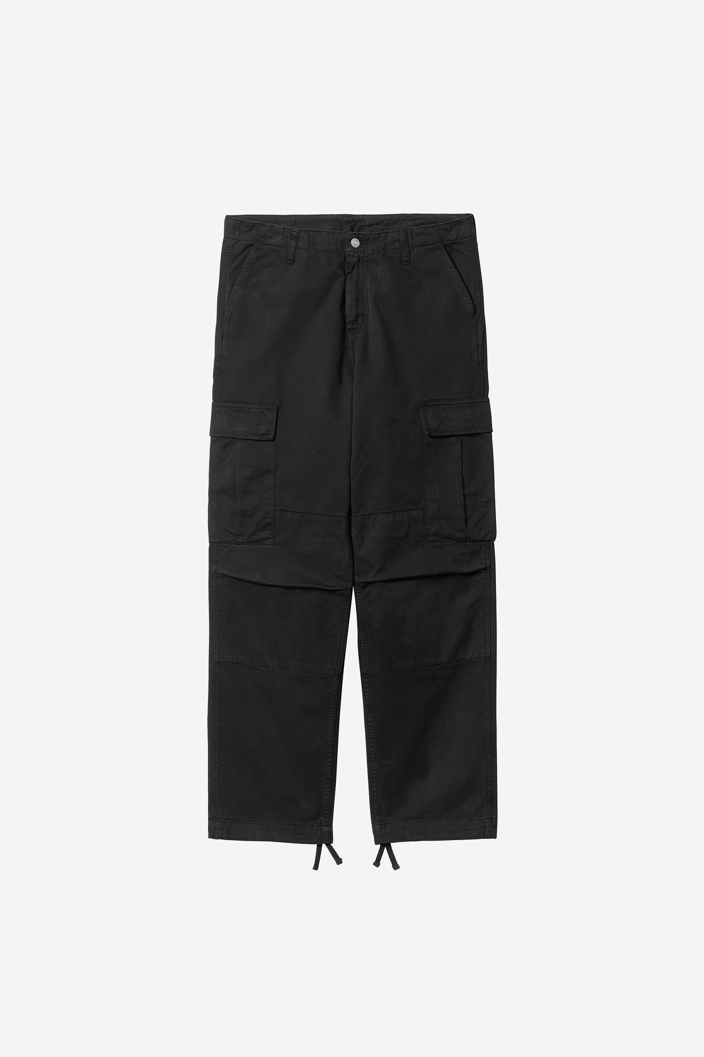 Regular Cargo Pant - Garment Dyed Twill Black (Garment Dyed)
