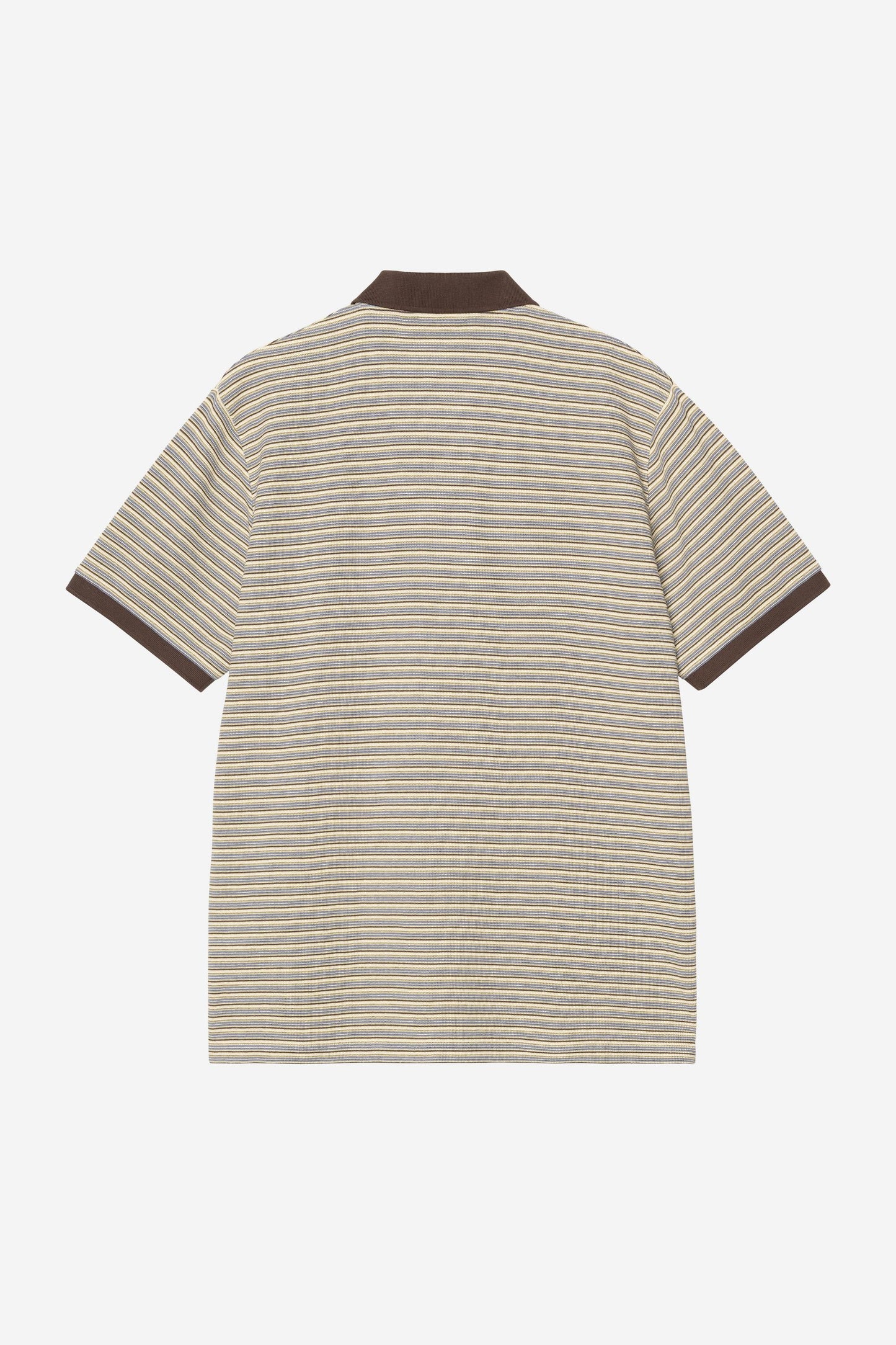 Short Sleeve Dion Stripe Polo Wax