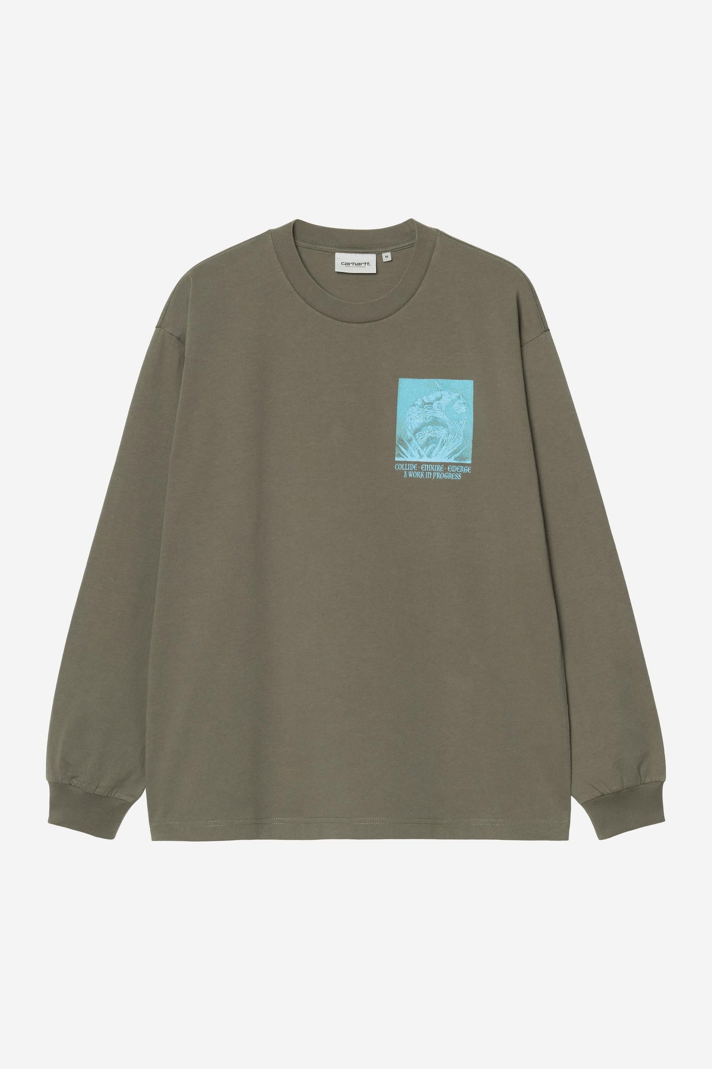 Long Sleeve Emerge T-Shirt Leaf (Stone Washed)
