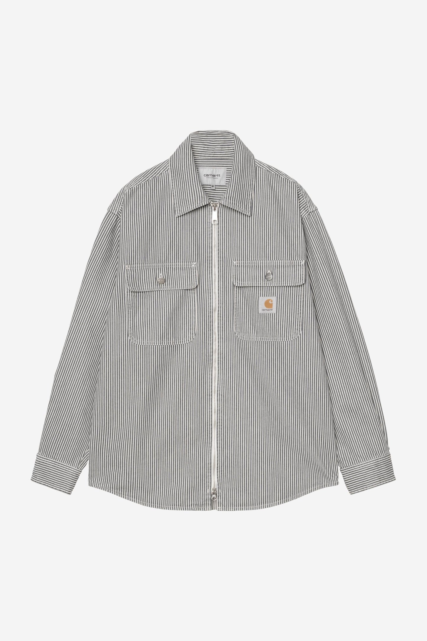 Mercer Stripe Shirt Jacket Graphite / Wax (Stone Washed)