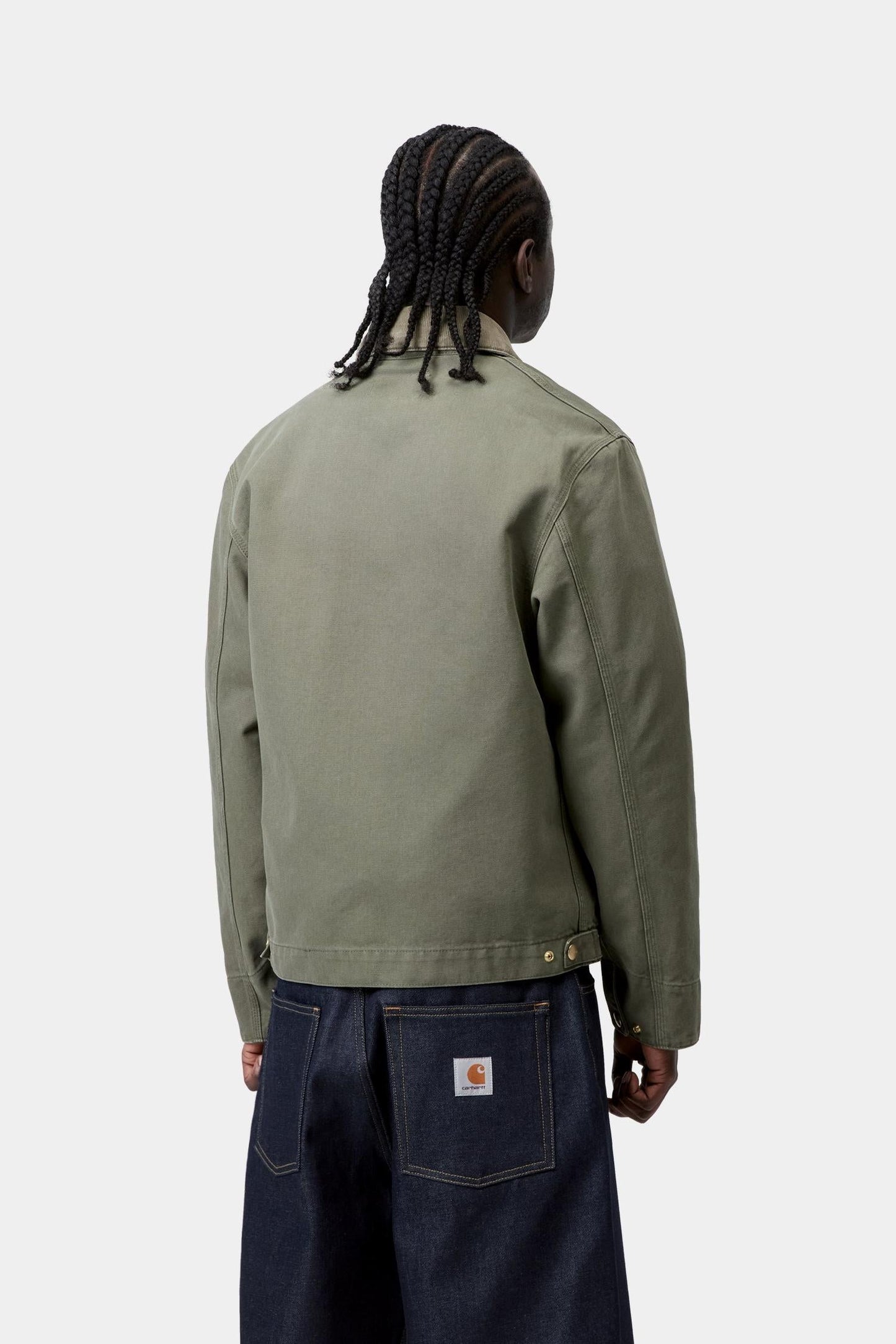 Detroit Jacket (Spring) - Stone Canvas Leaf / Leaf