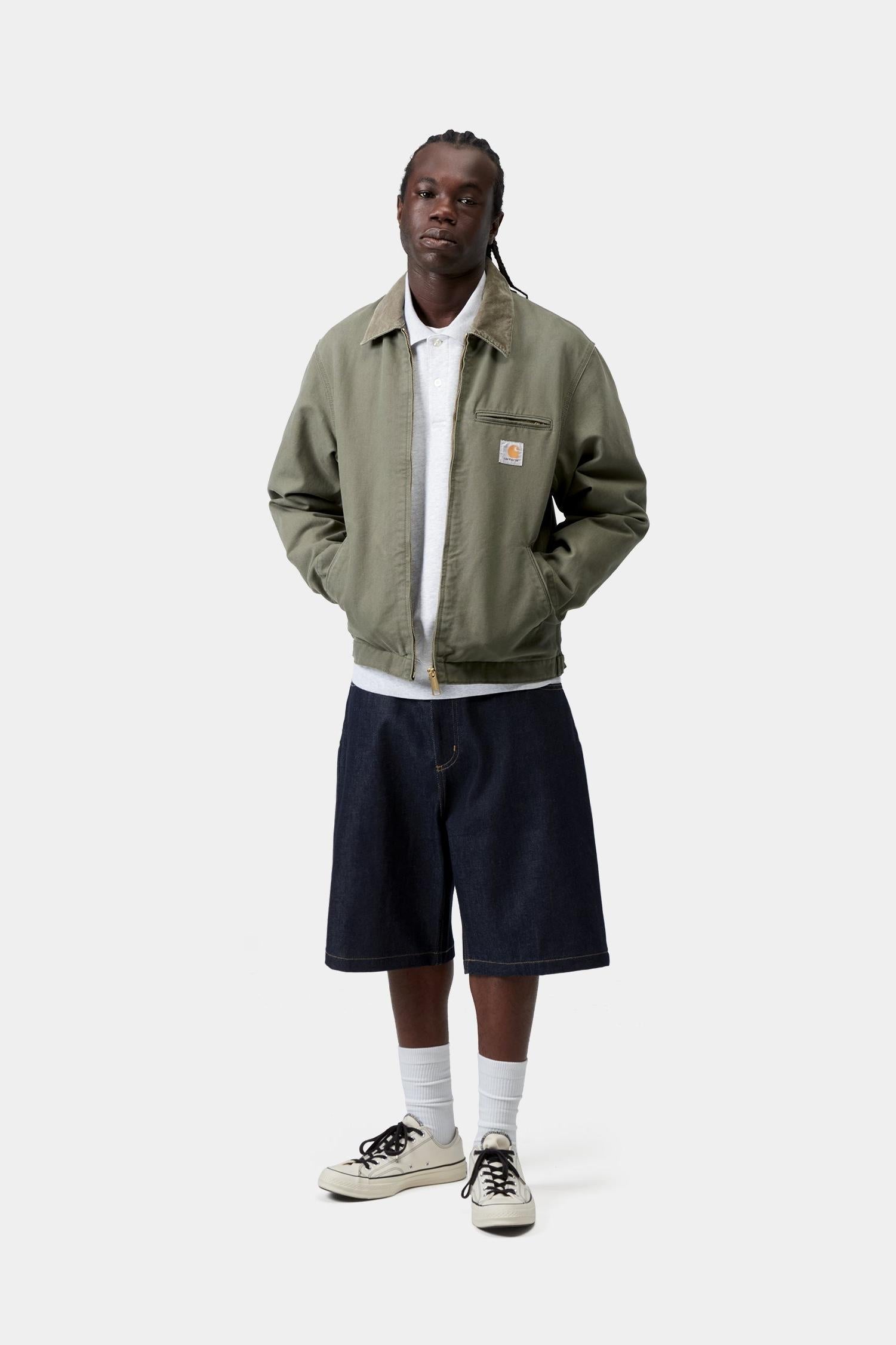 Detroit Jacket (Spring) - Stone Canvas Leaf / Leaf