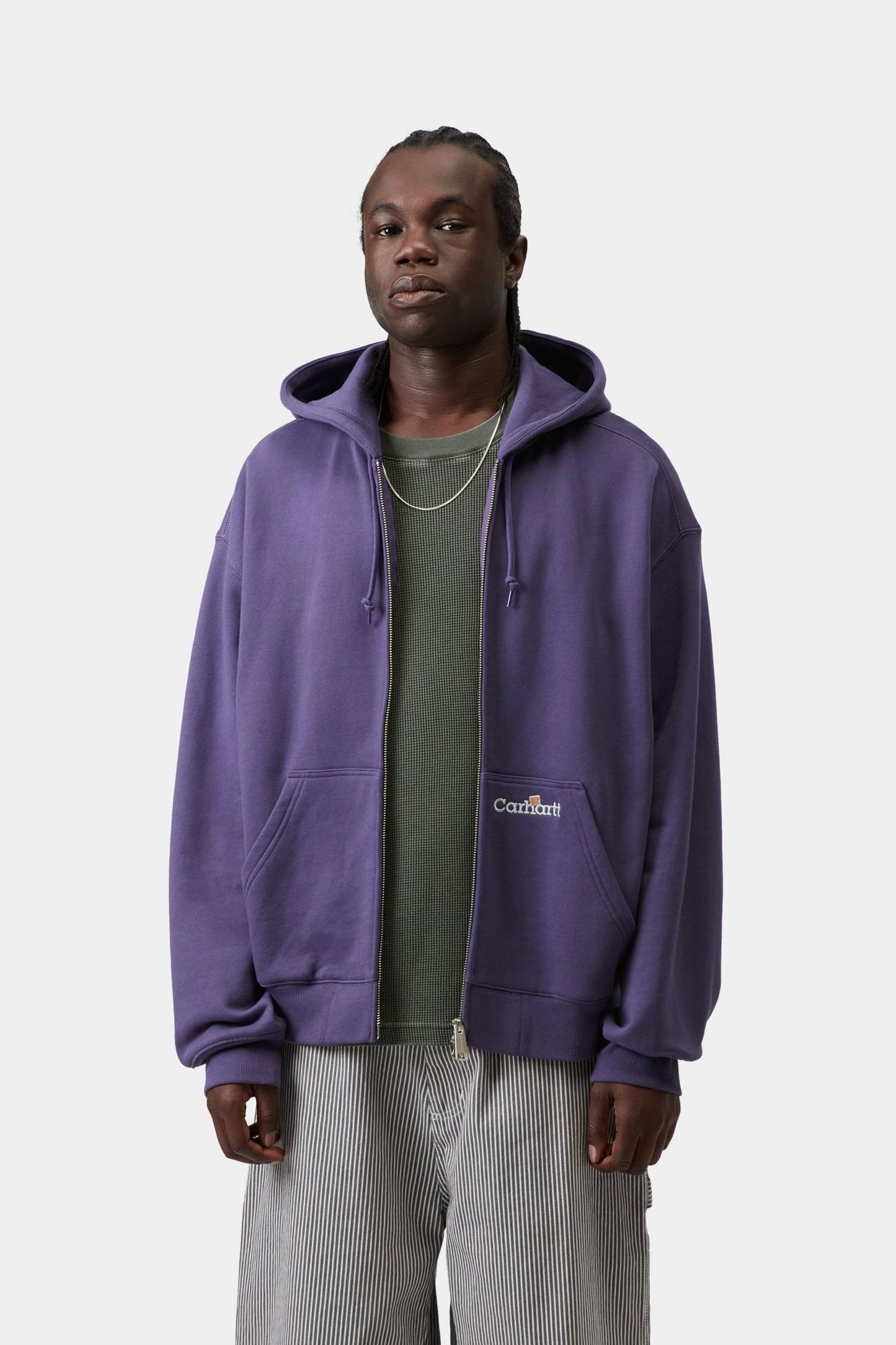 Hooded WIP Label Sweat Jacket Calla