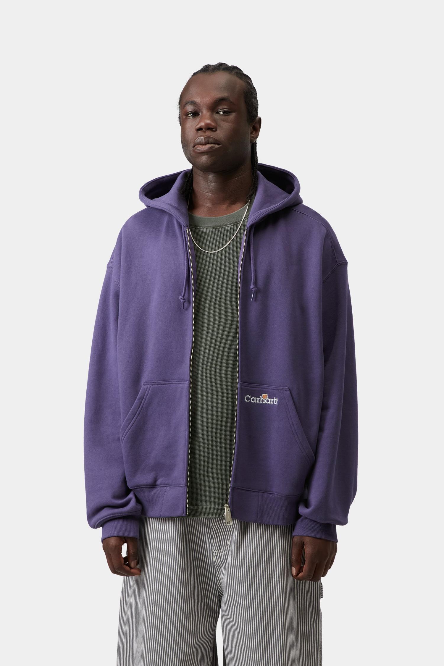 Hooded WIP Label Sweat Jacket Calla