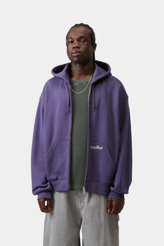 Hooded WIP Label Sweat Jacket Calla