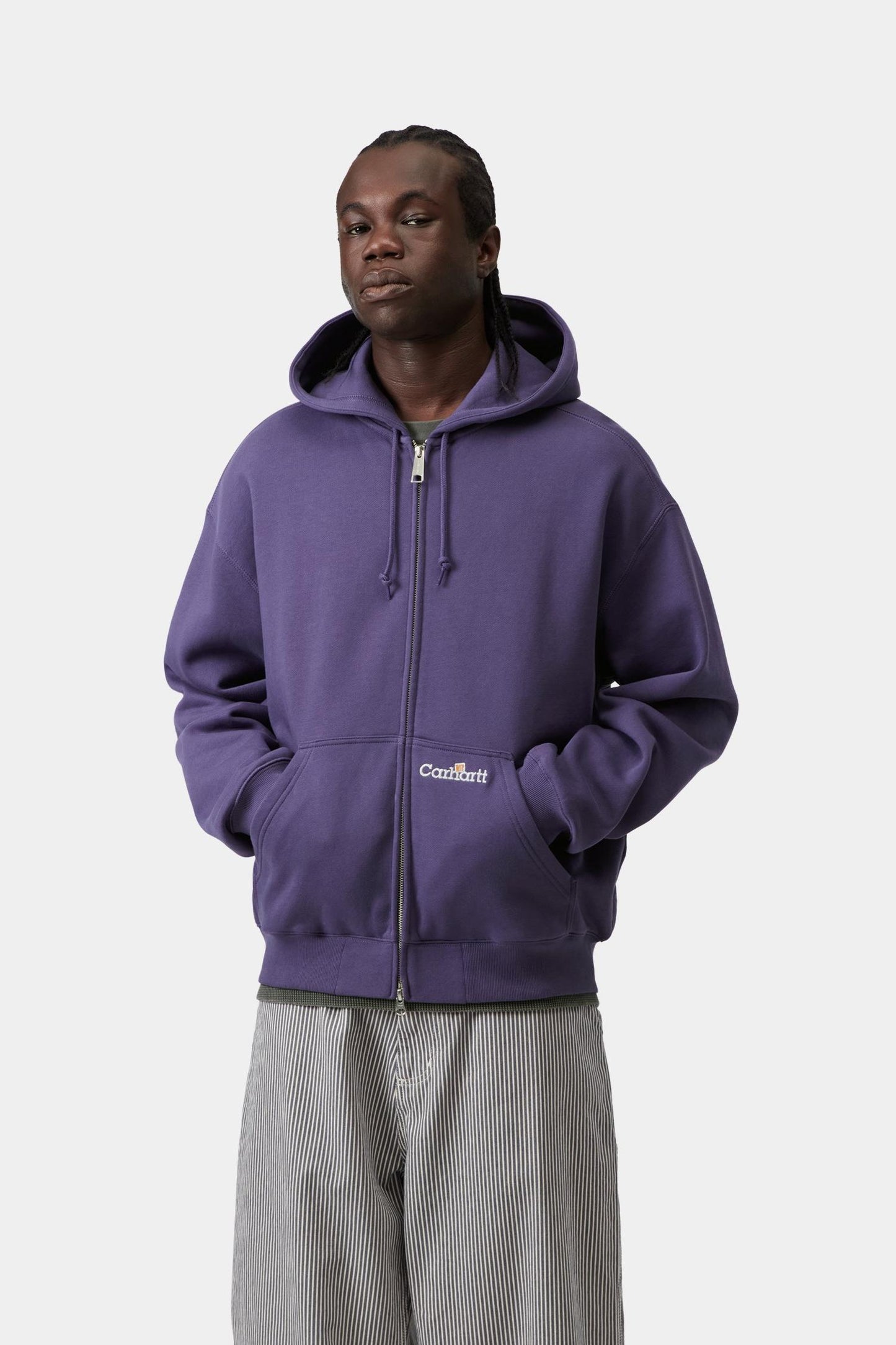 Hooded WIP Label Sweat Jacket Calla