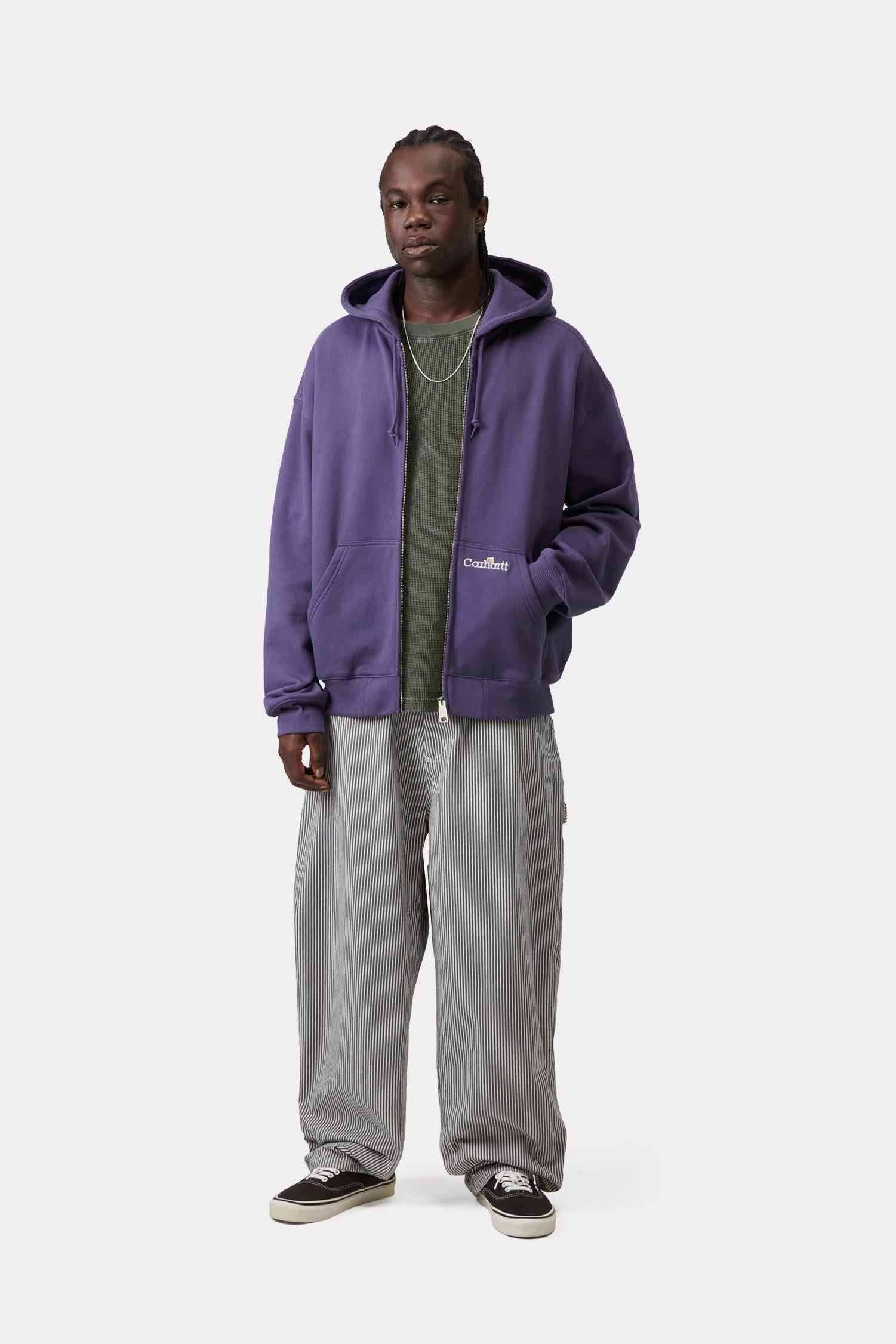 Hooded WIP Label Sweat Jacket Calla