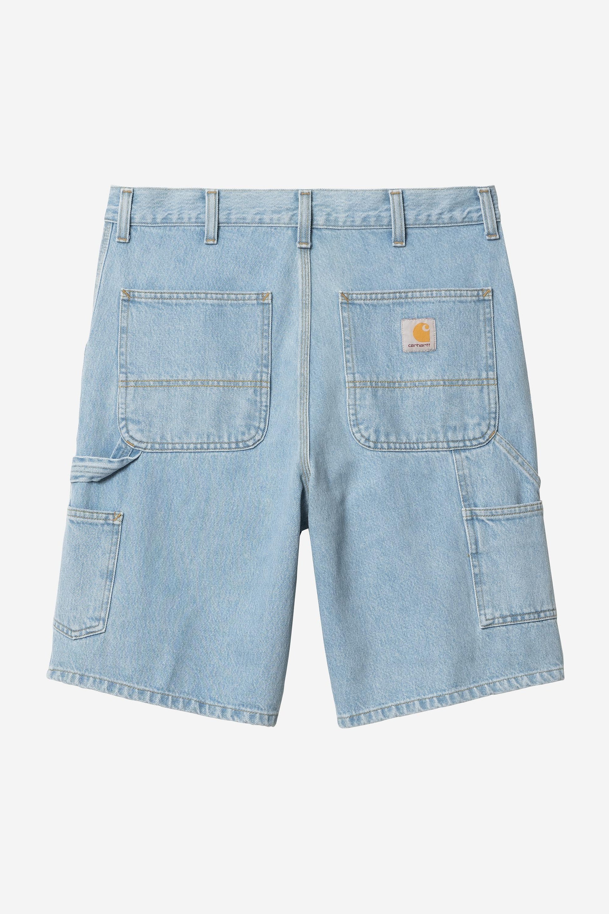 Single Knee Short - Denim Blue (Heavy Stone Bleached)