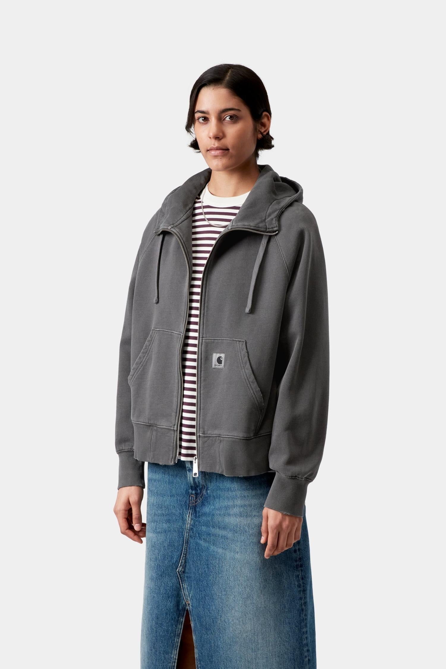 Hooded Torion Jacket Black (Grind Wash)