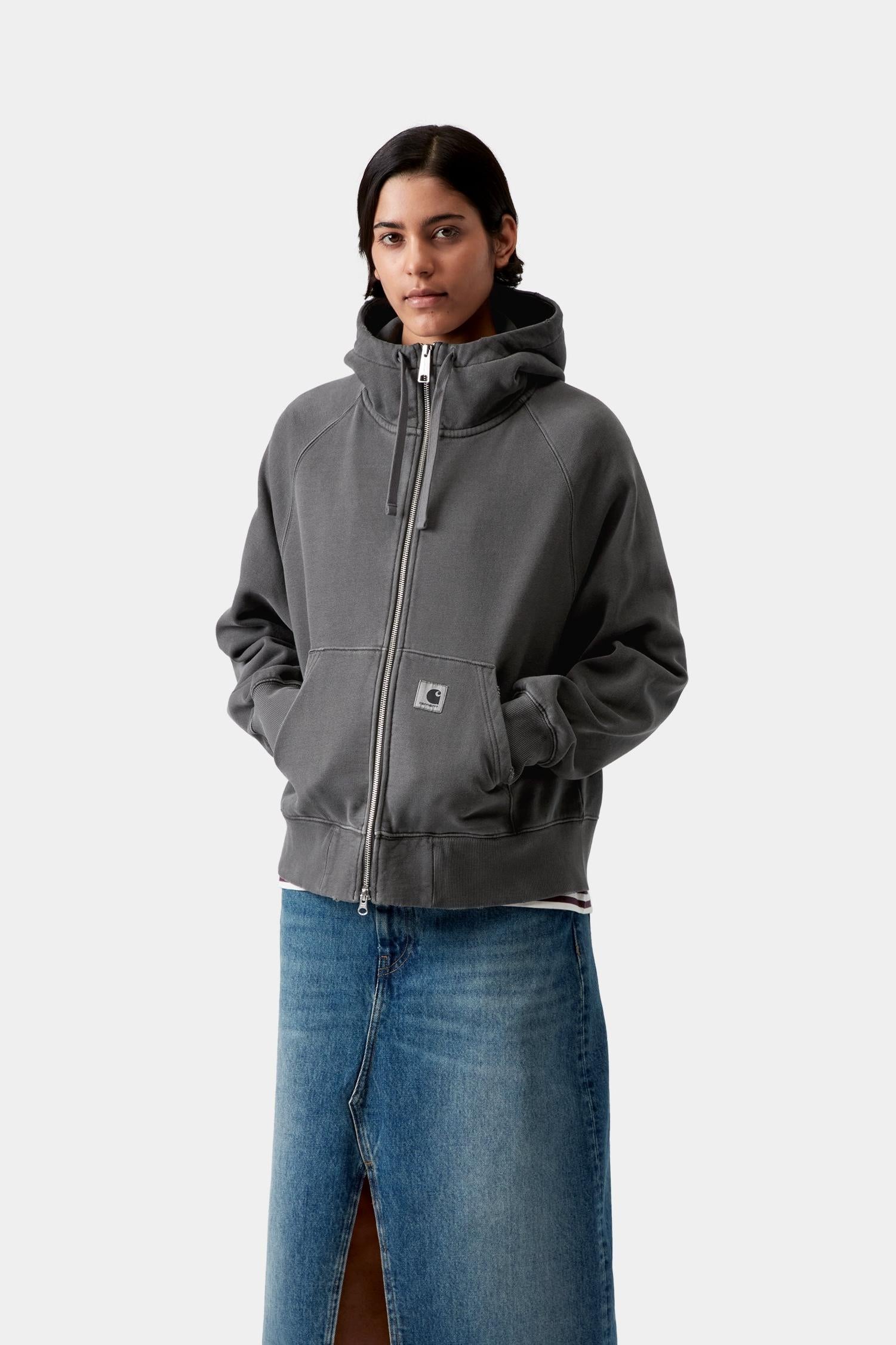 Hooded Torion Jacket Black (Grind Wash)