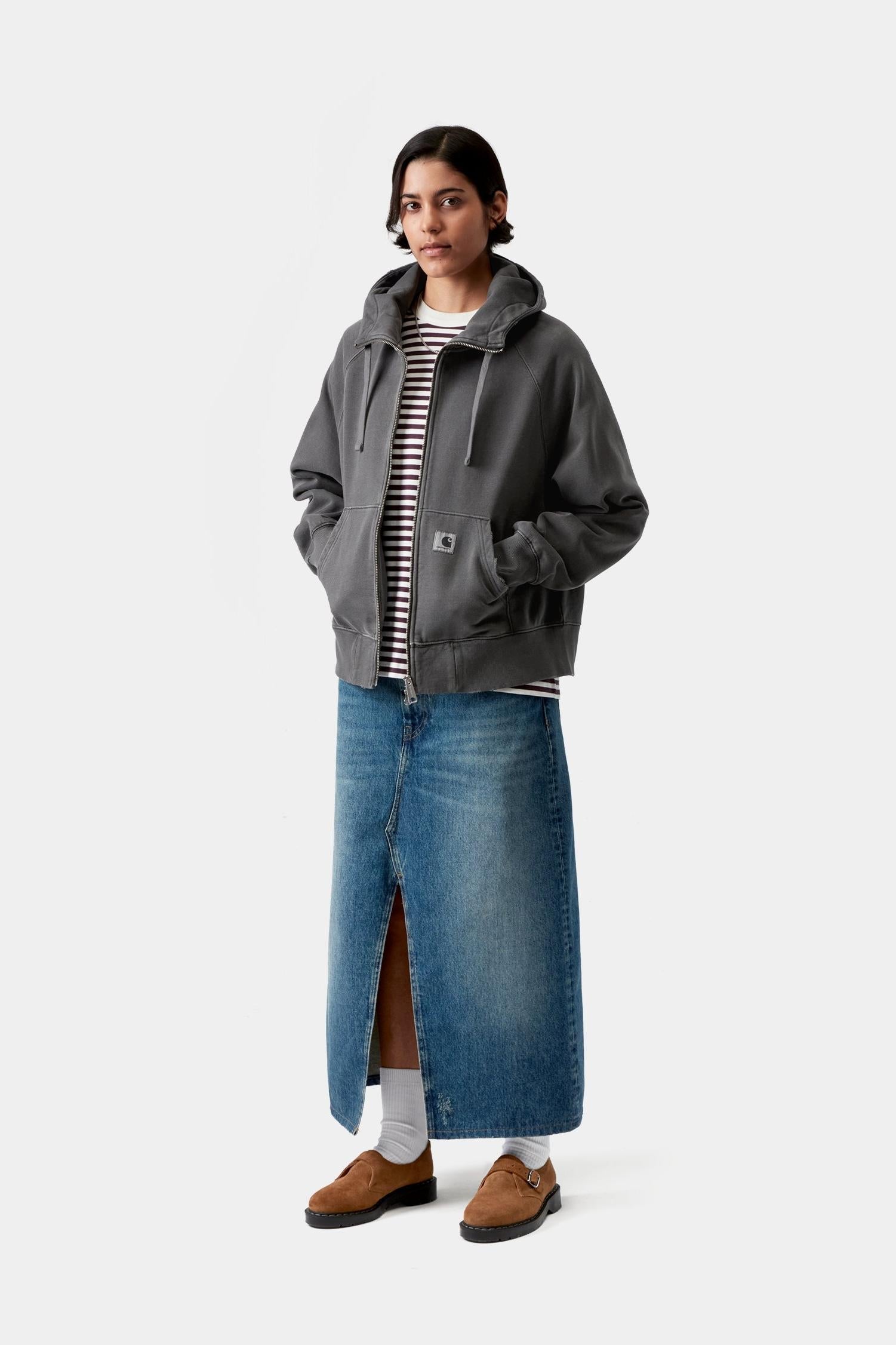 Hooded Torion Jacket Black (Grind Wash)