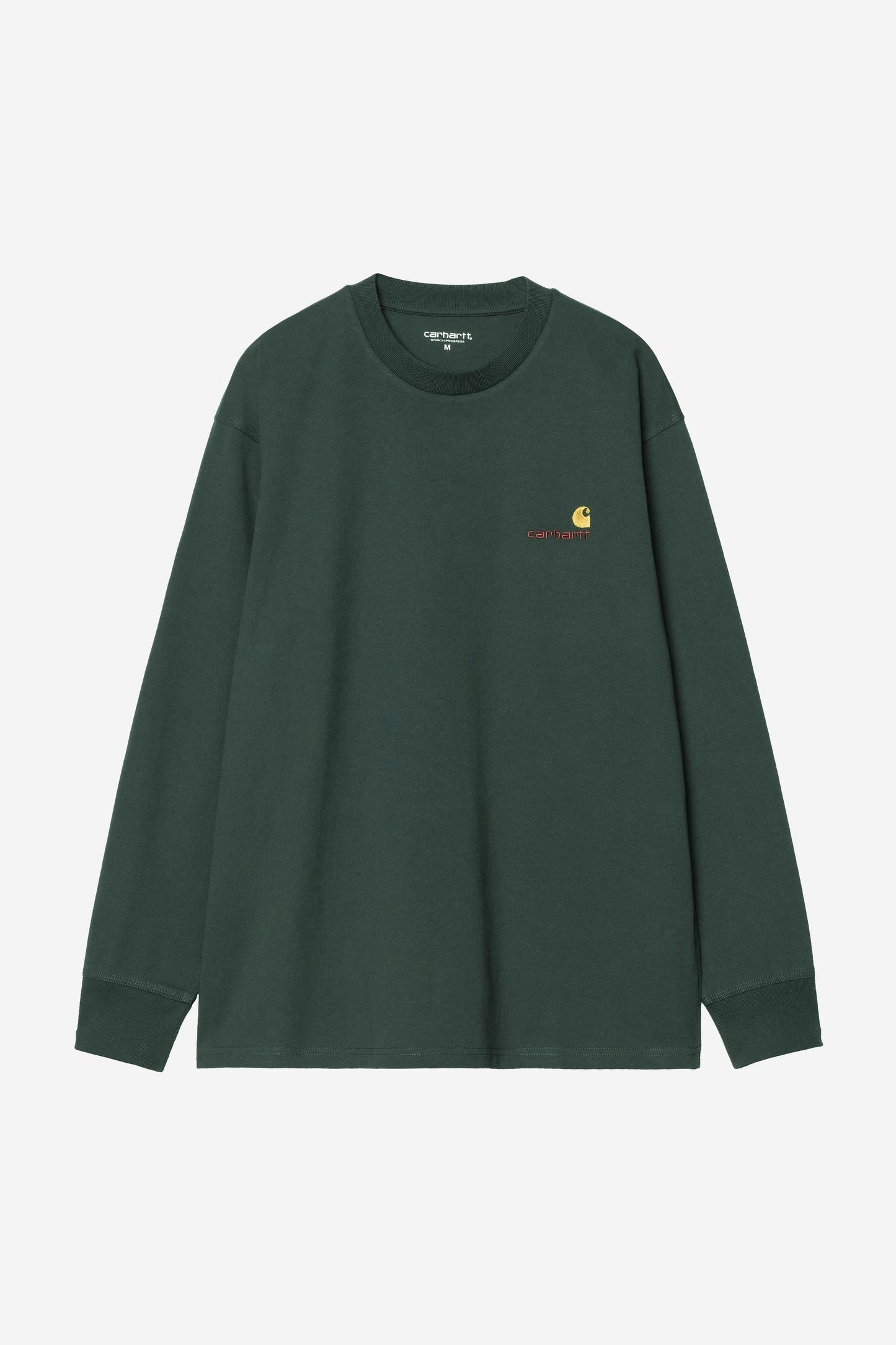 American Script T-Shirt Long Sleeve Kale Green