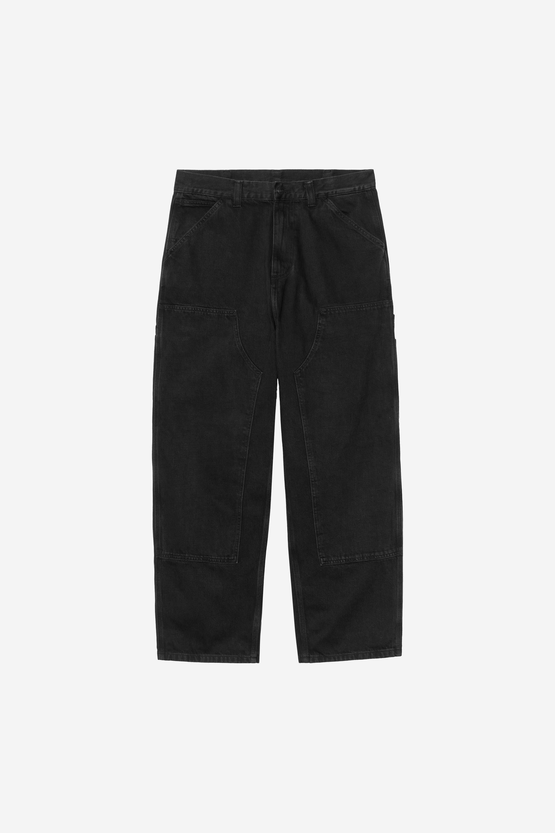 OG Double Knee Pant Black (Stone Washed)
