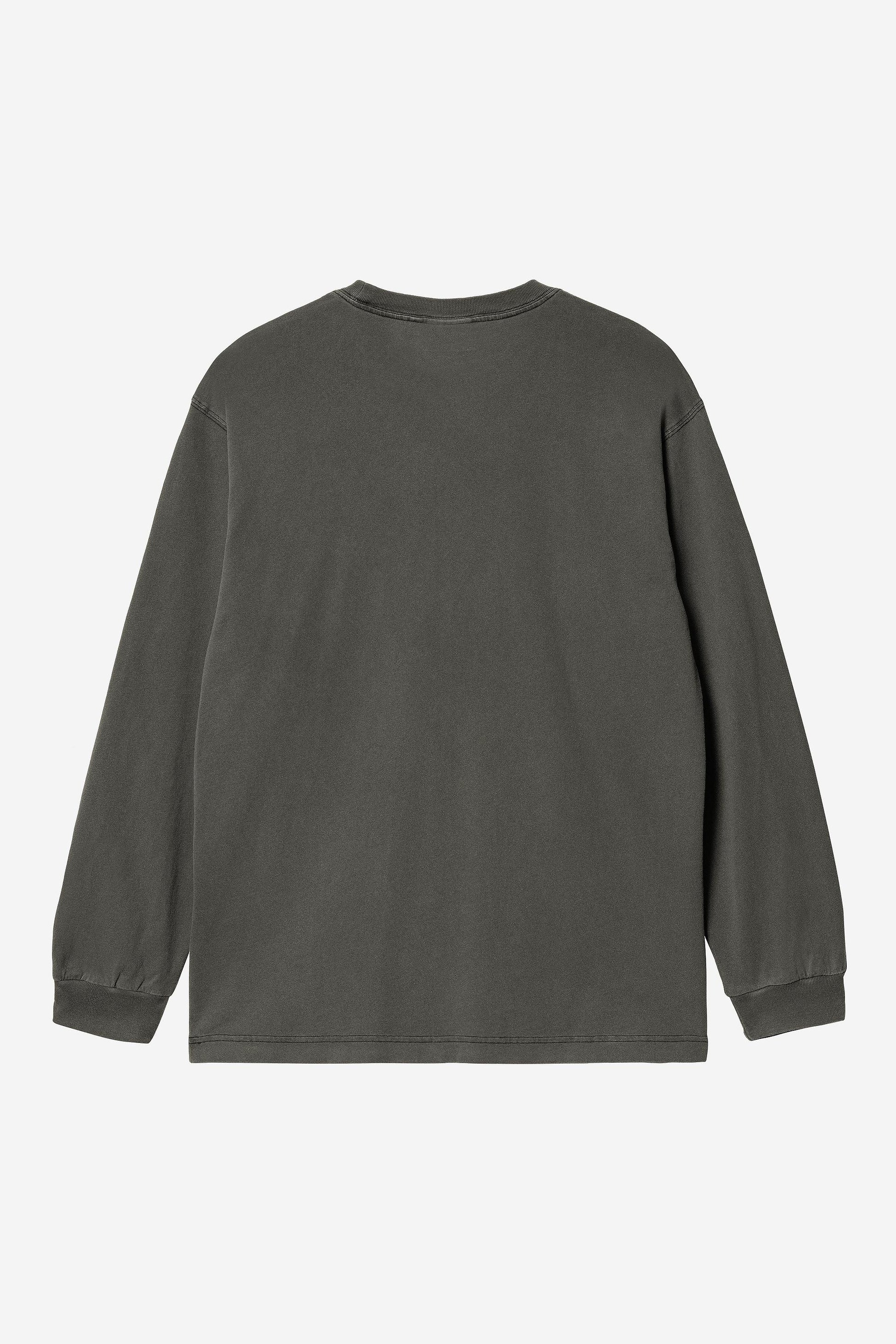 Nelson Long Sleeve T-Shirt Black (Garment Dyed)