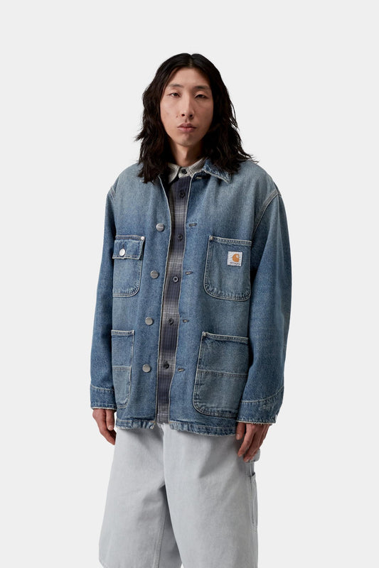 Aden Chore Coat Blue (Grind Wash)