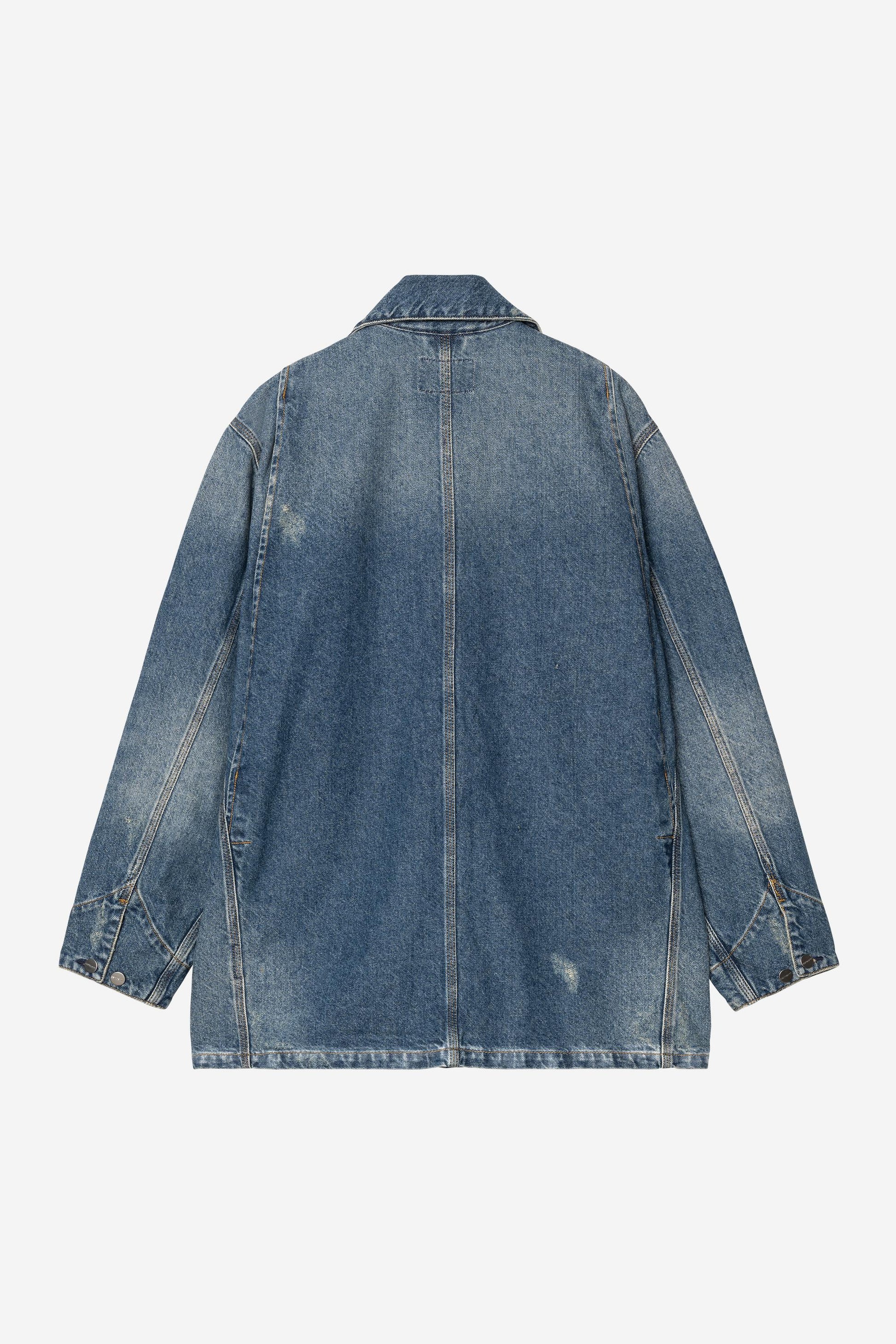 Aden Chore Coat Blue (Grind Wash)