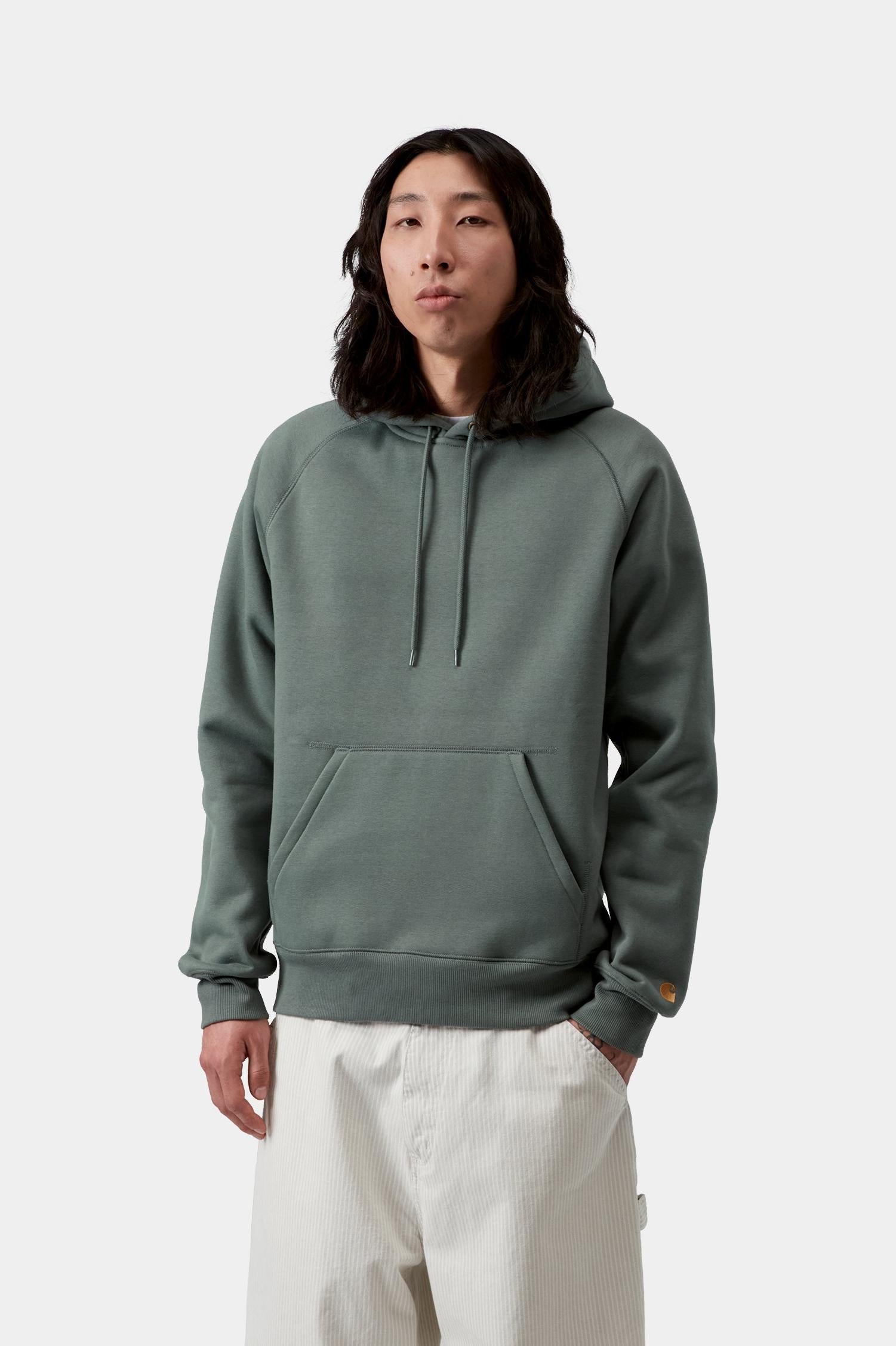 Hooded Chase Sweatshirt Velvet Green