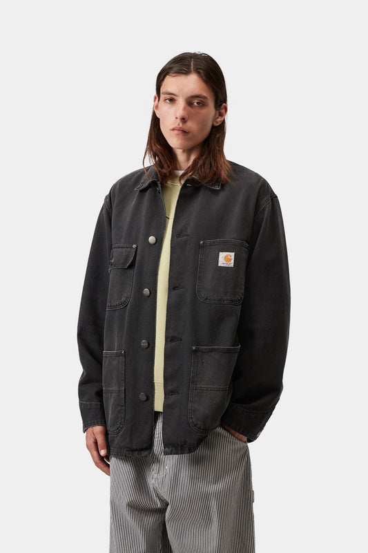 Aden Chore Coat Black (Grind Wash)