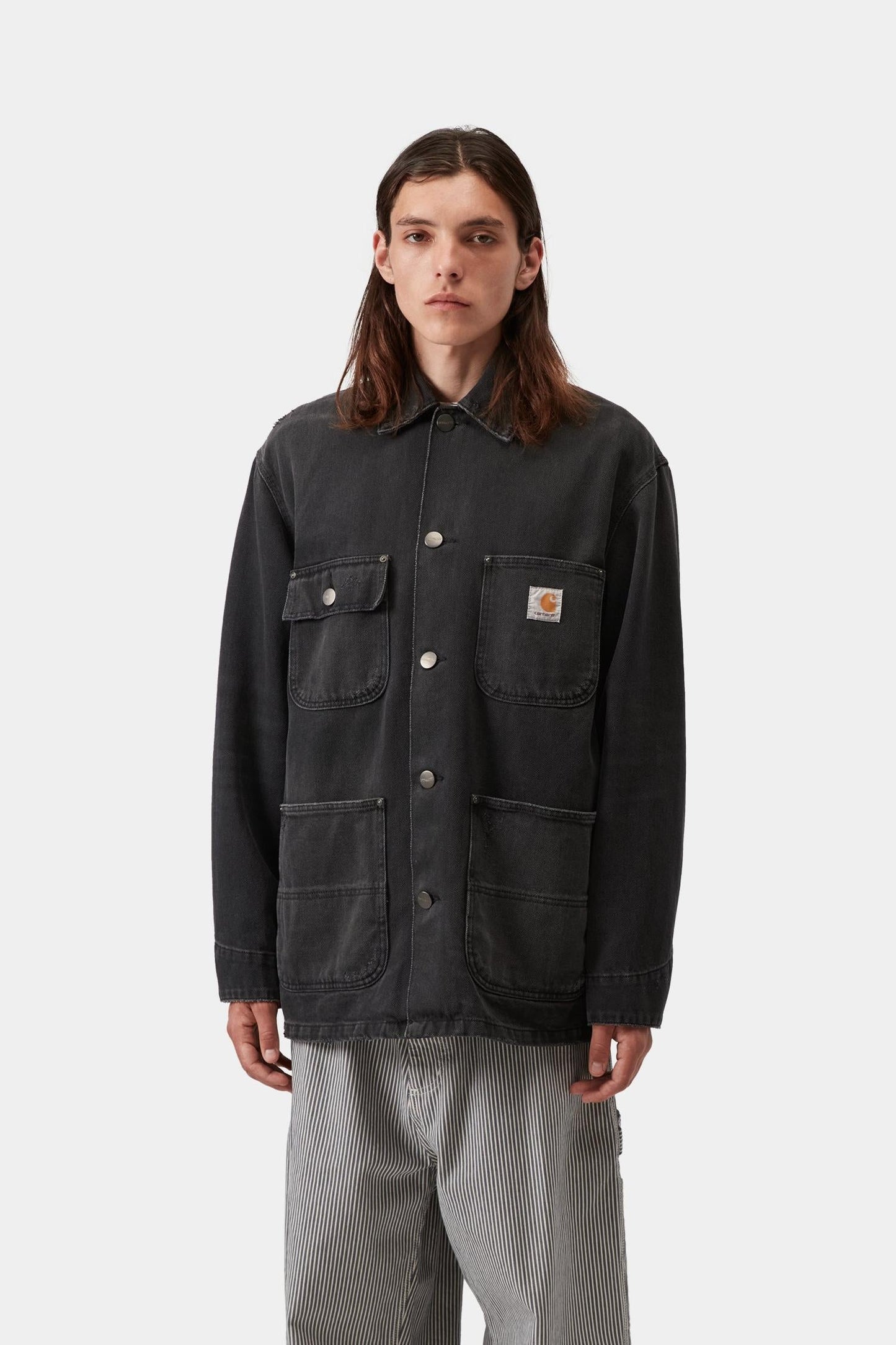 Aden Chore Coat Black (Grind Wash)