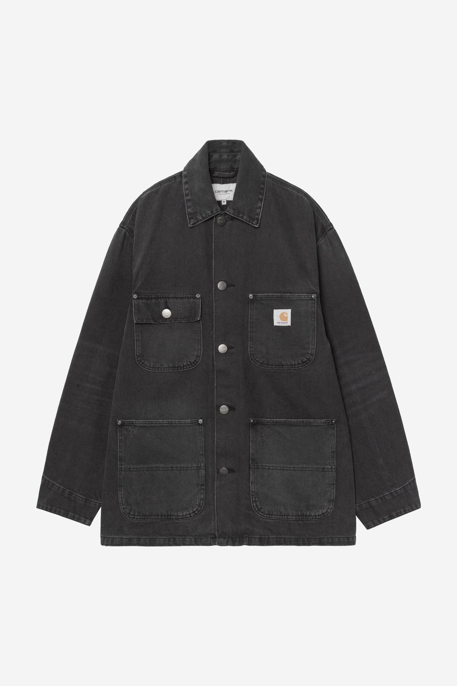 Aden Chore Coat Black (Grind Wash)