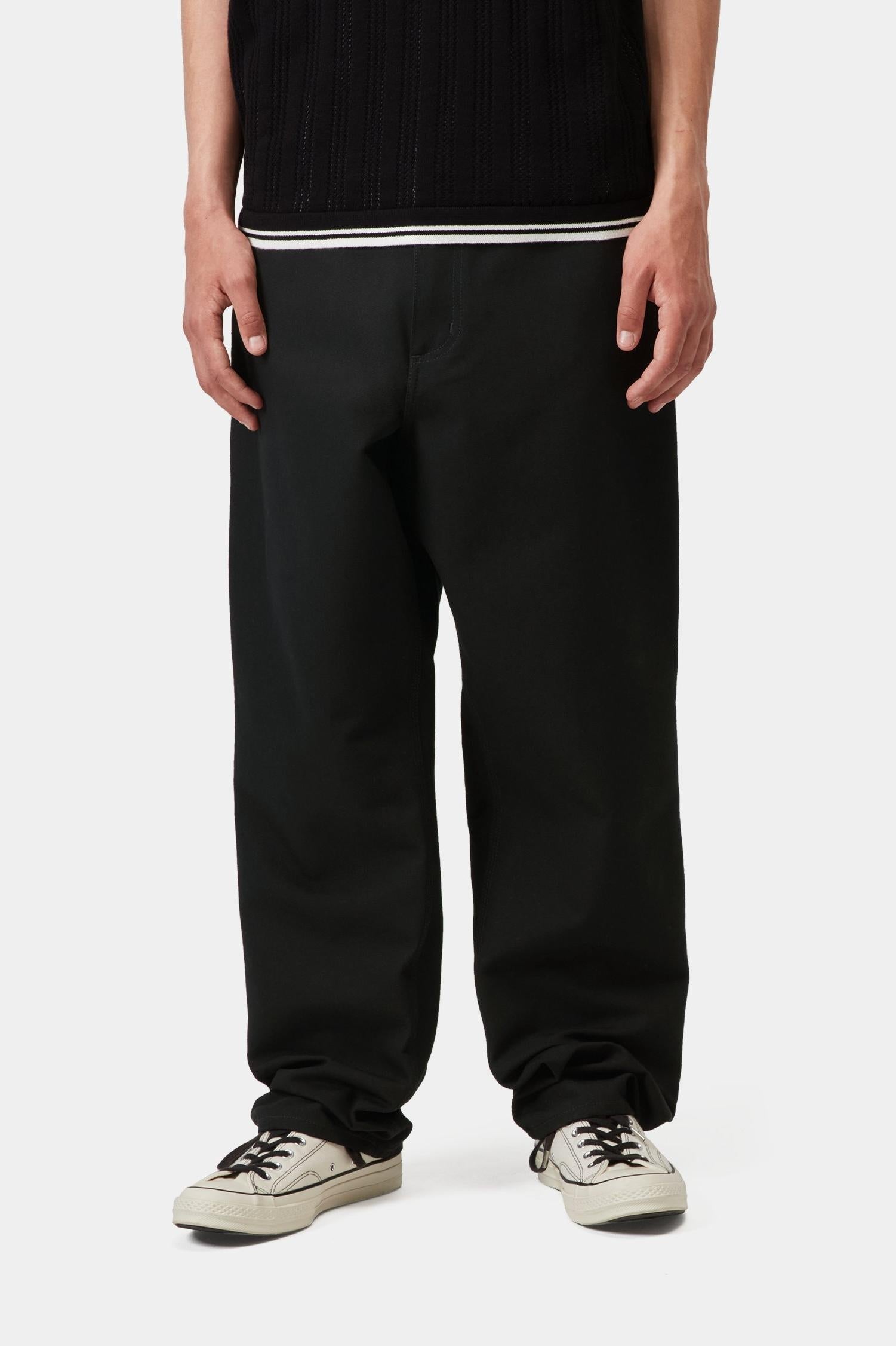 Single Knee Pant Black (Rigid)