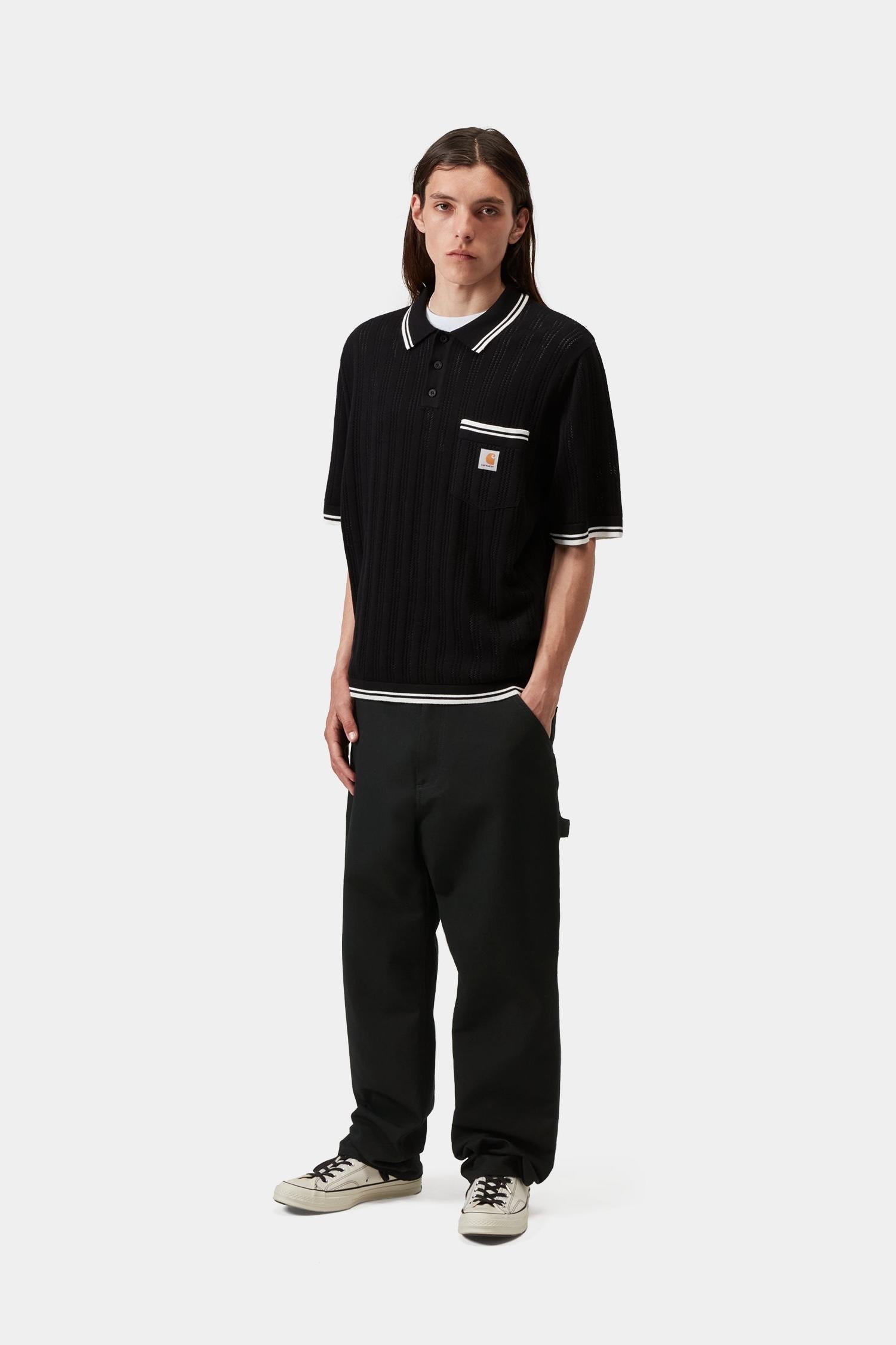 Single Knee Pant Black (Rigid)