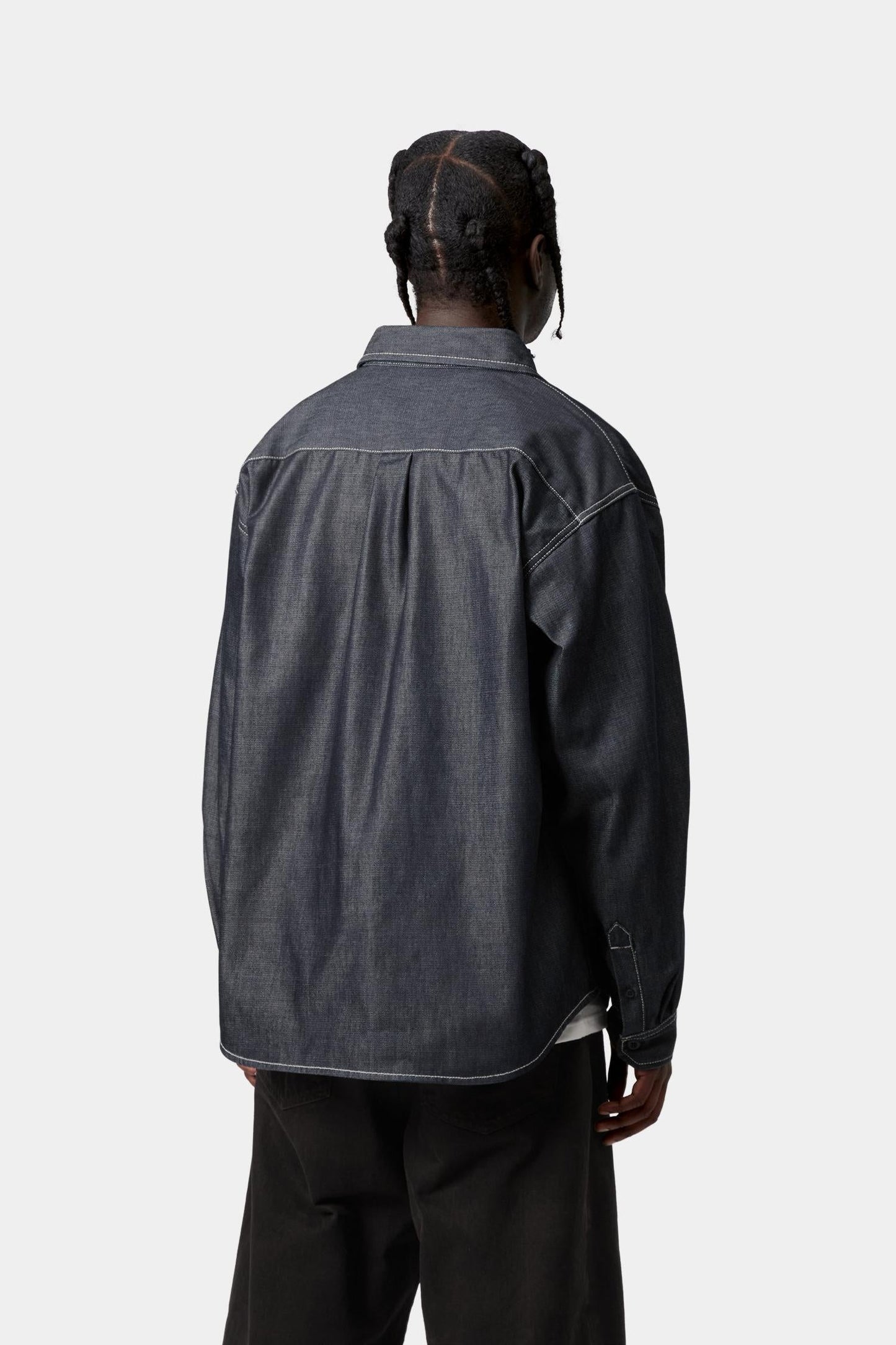 Tigan Shirt Jacket Blue (Rigid)