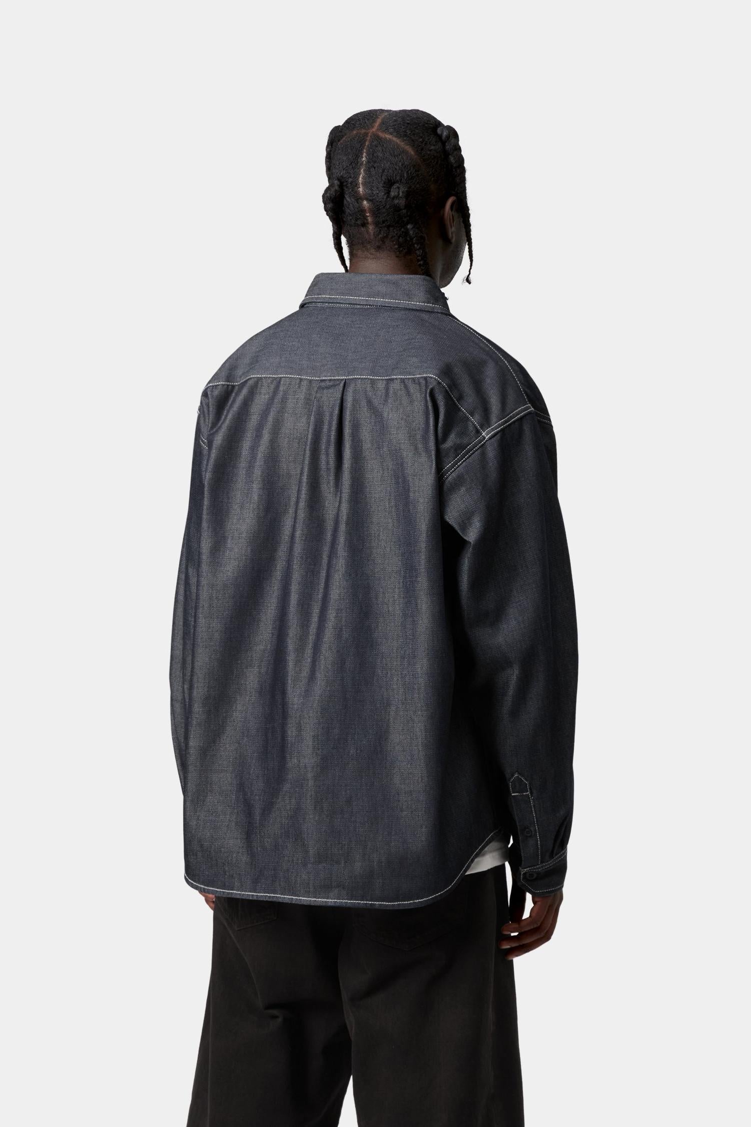 Tigan Shirt Jacket Blue (Rigid)