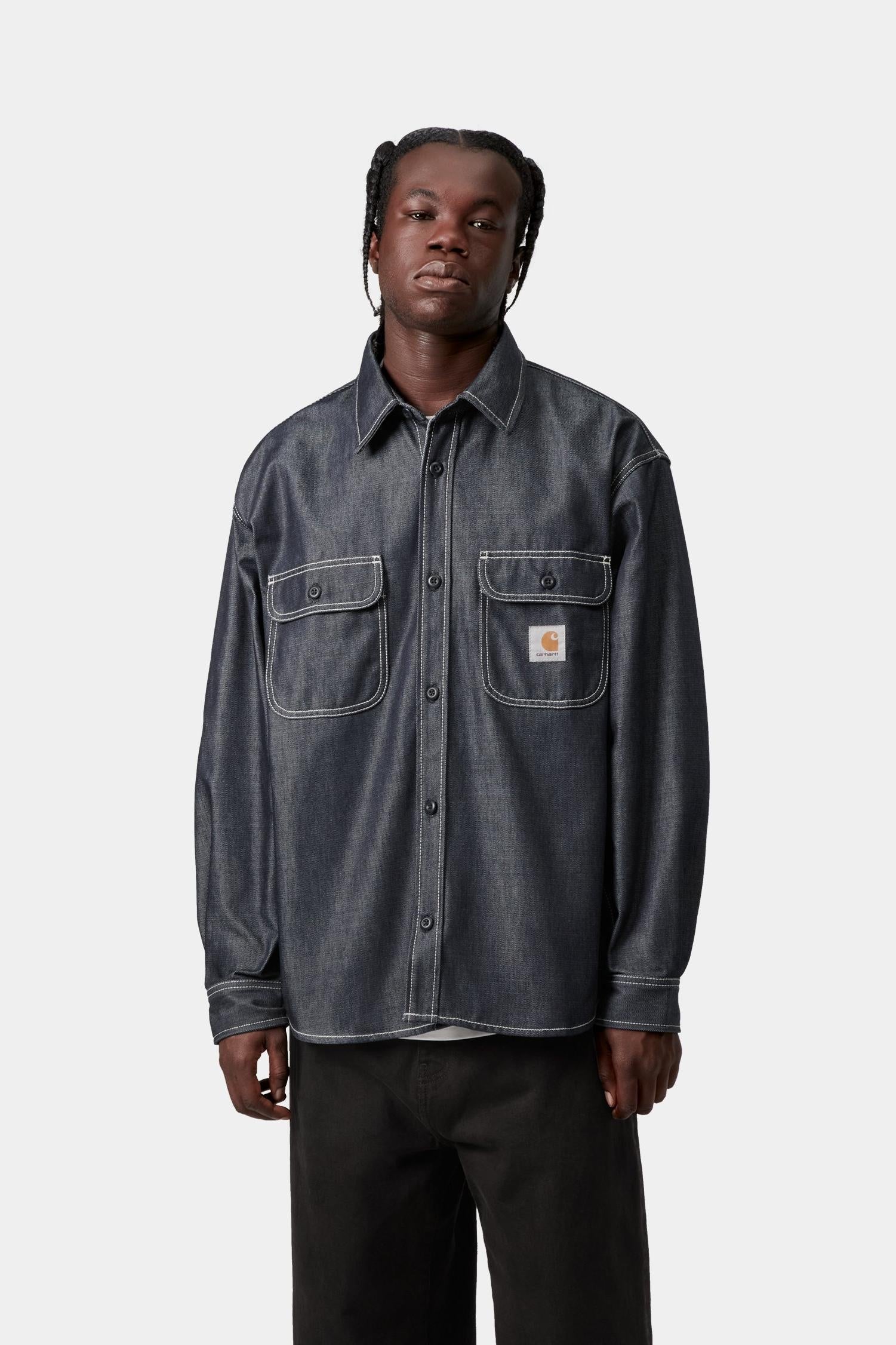 Tigan Shirt Jacket Blue (Rigid)