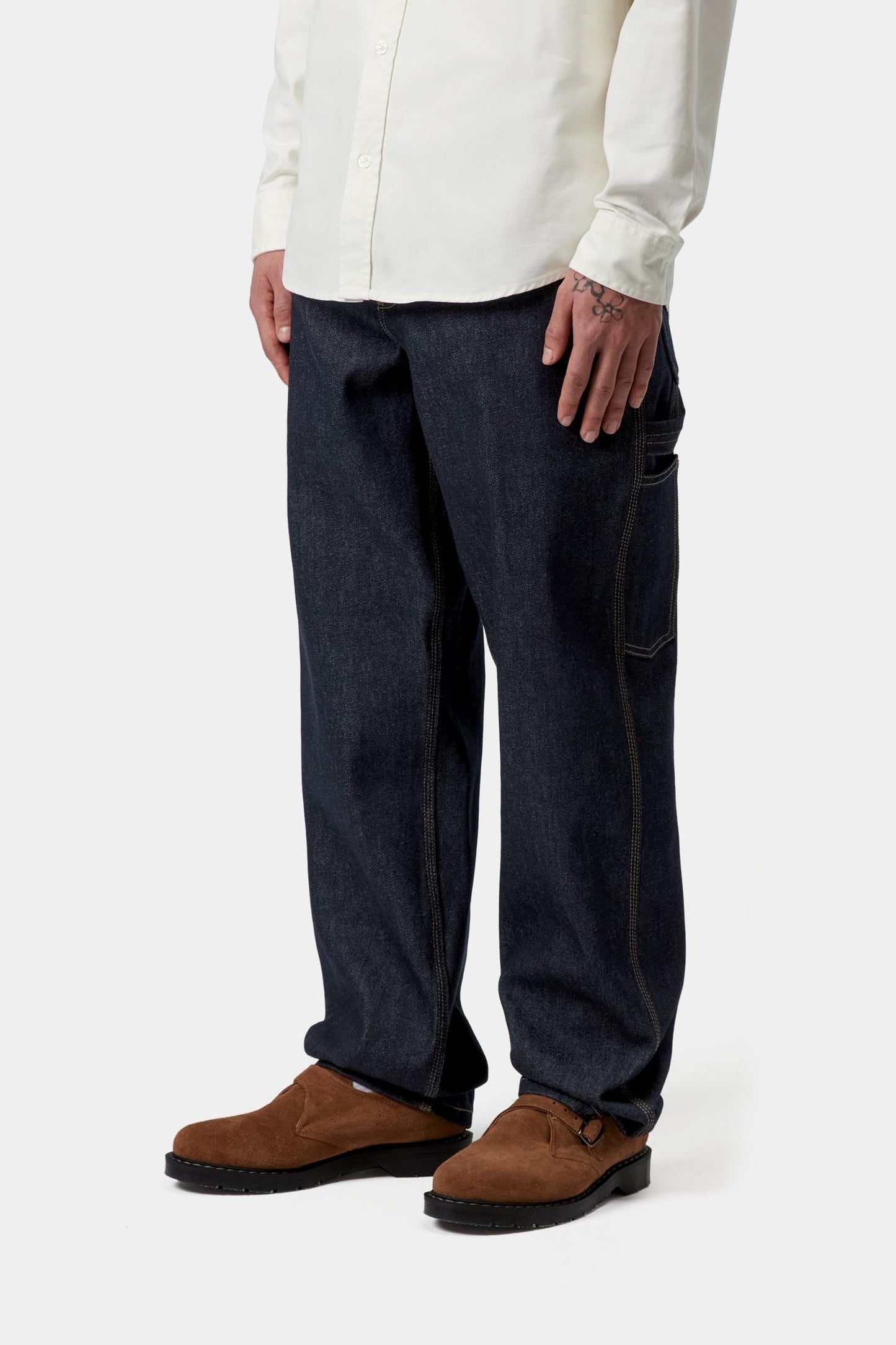 Single Knee Pant - Denim Blue (Rigid)