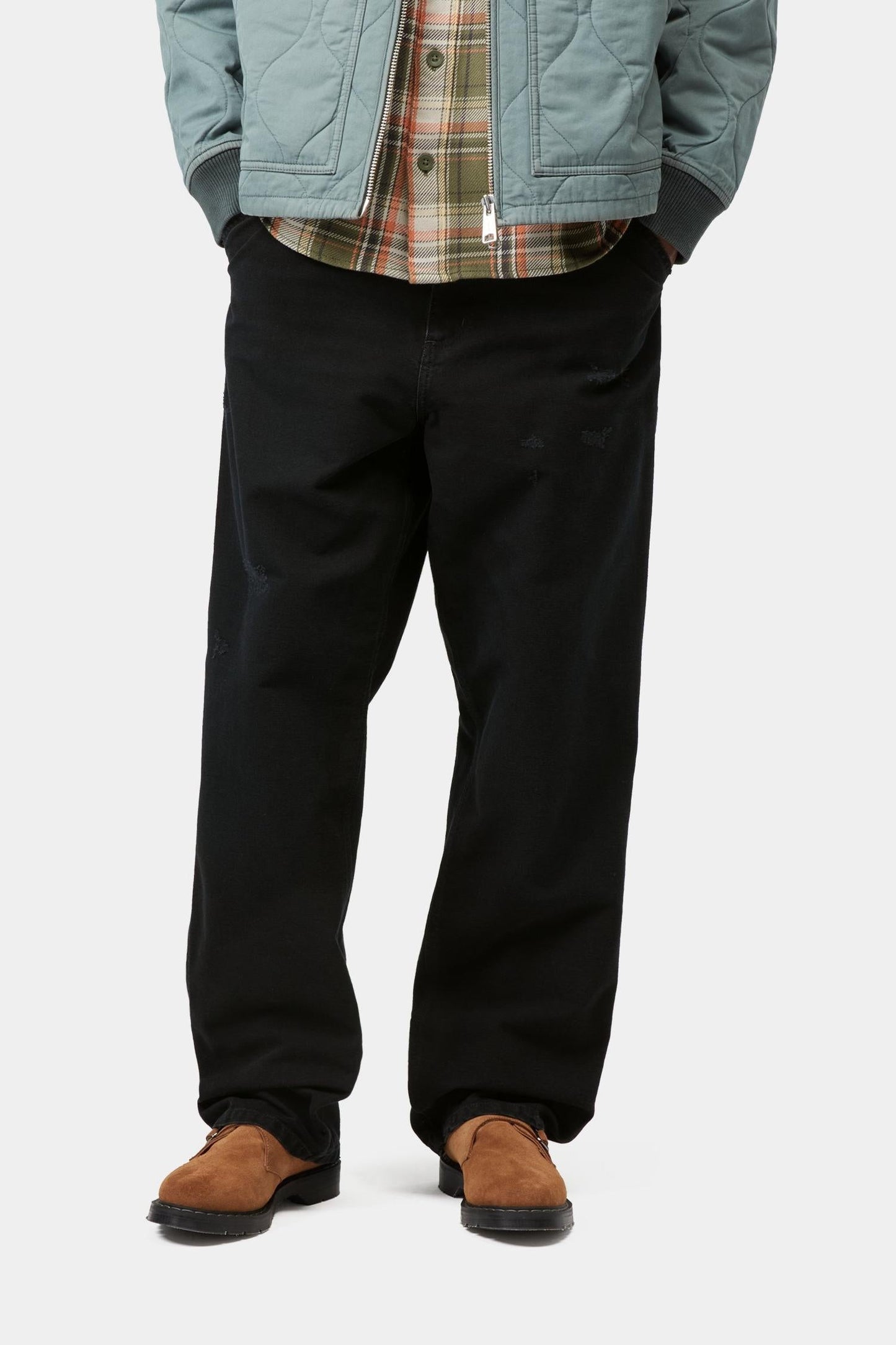 Single Knee Pant Black (Grind Wash)