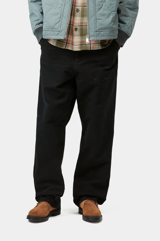 Single Knee Pant Black (Grind Wash)