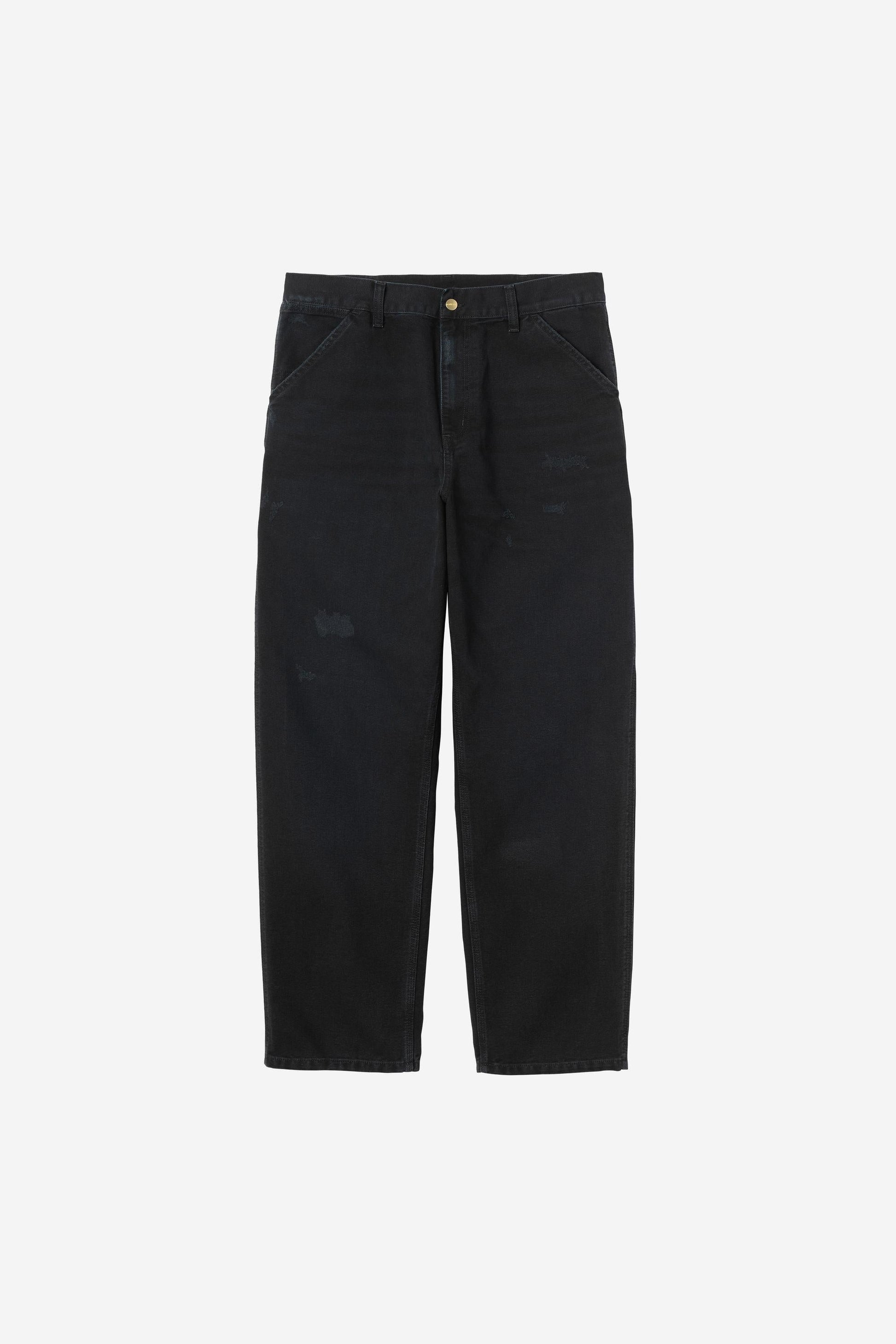 Single Knee Pant Black (Grind Wash)