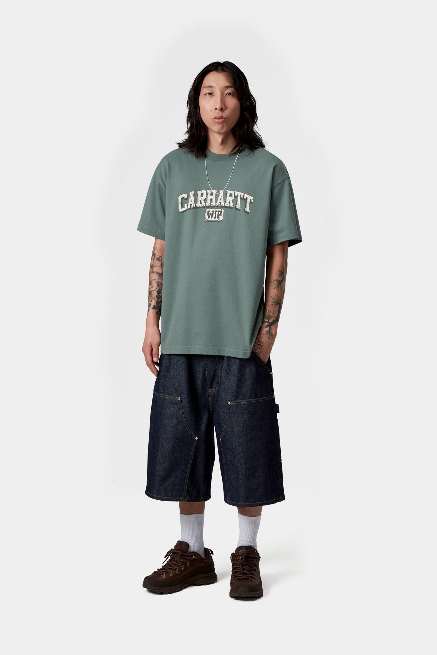 Heavy Duty T-Shirt Velvet Green (Heavy Enzyme Wash)