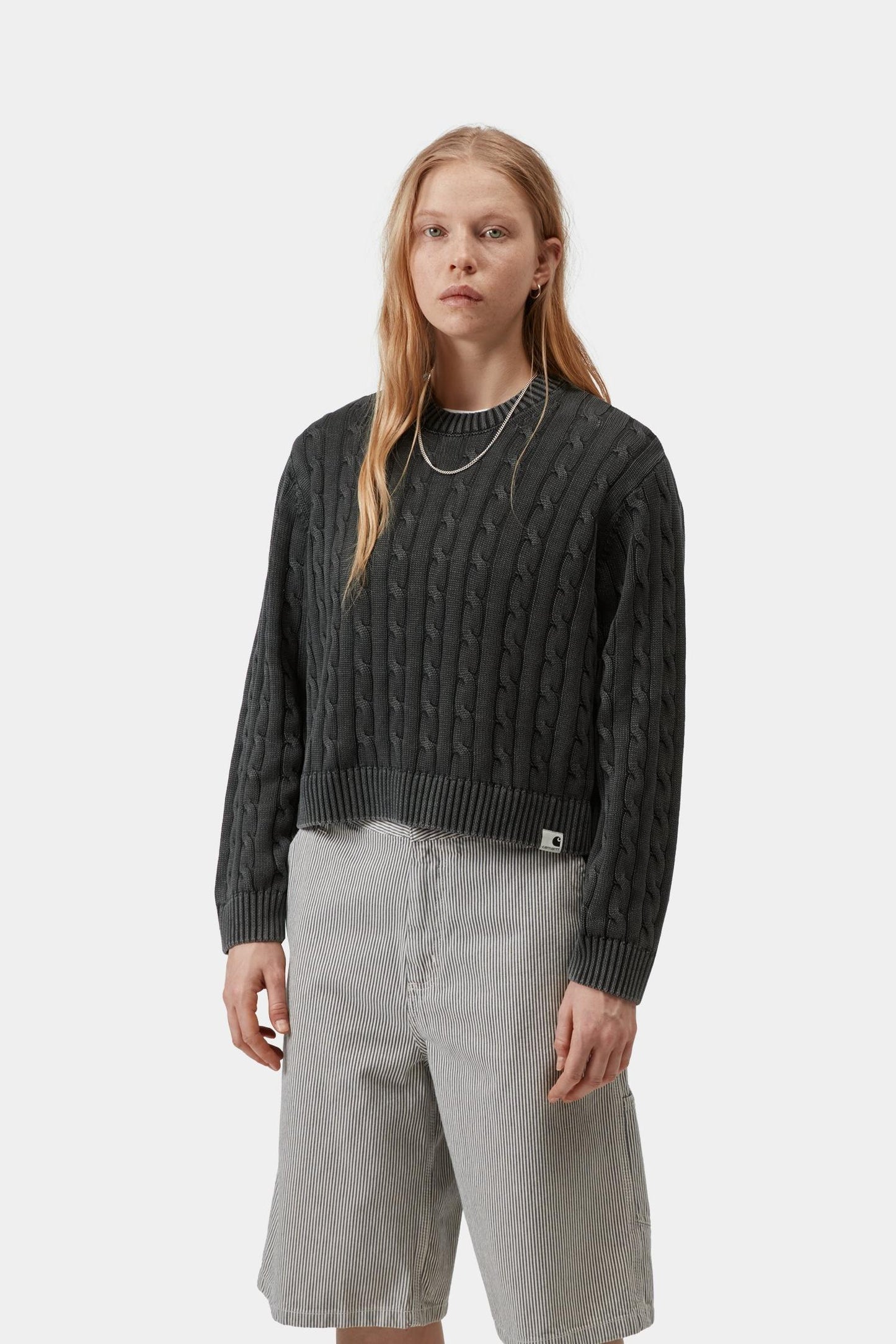 Carter Sweater Black (Garment Dyed)