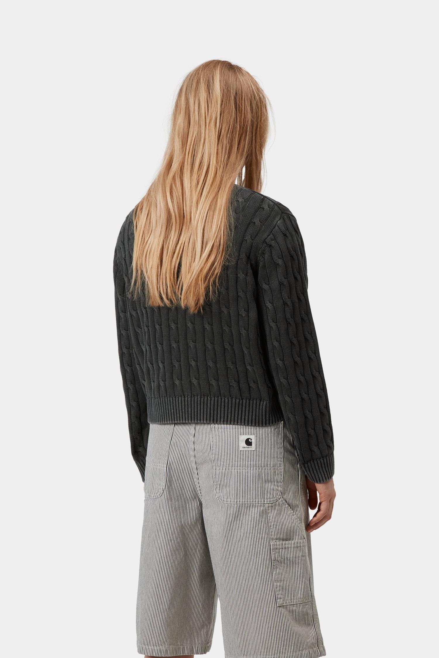 Carter Sweater Black (Garment Dyed)