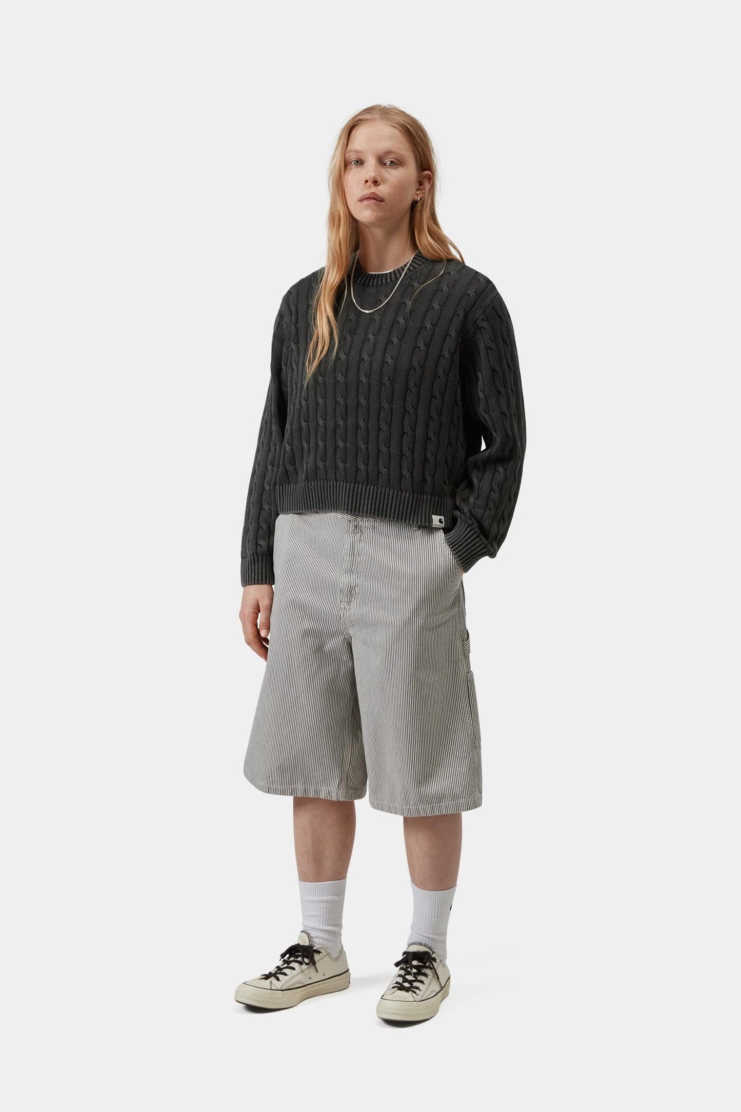 Carter Sweater Black (Garment Dyed)