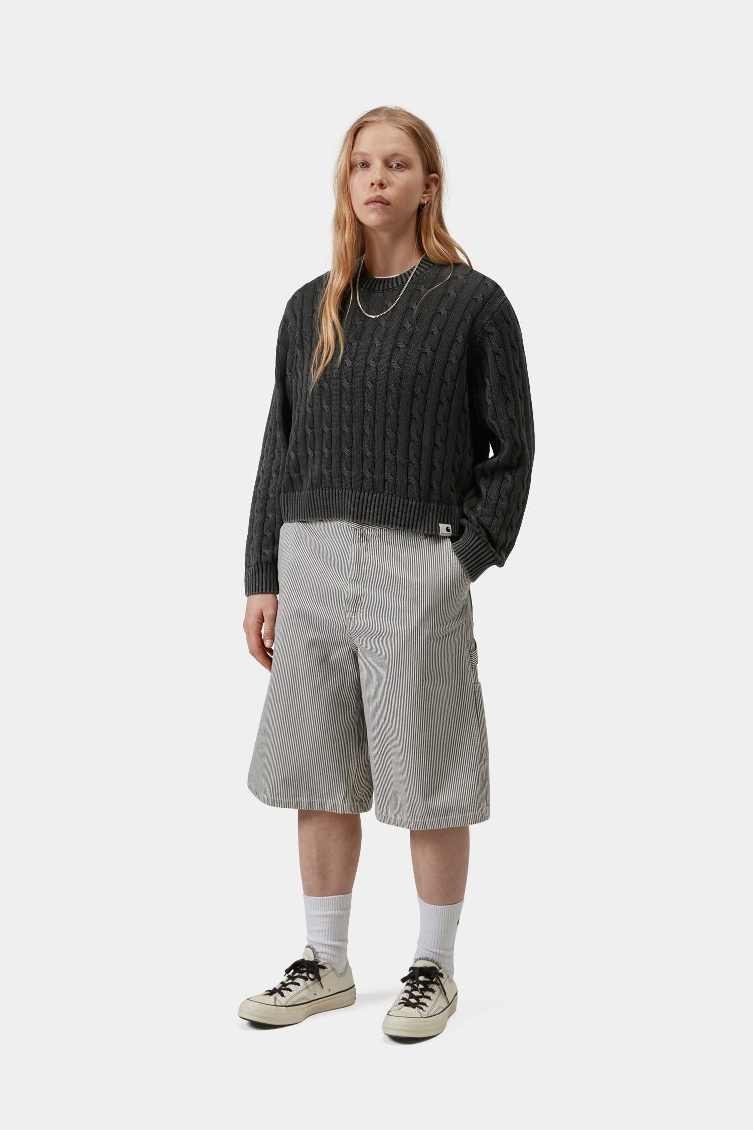 Carter Sweater Black (Garment Dyed)