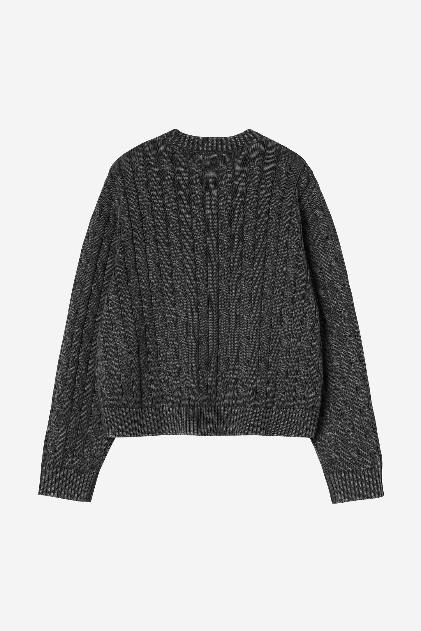 Carter Sweater Black (Garment Dyed)