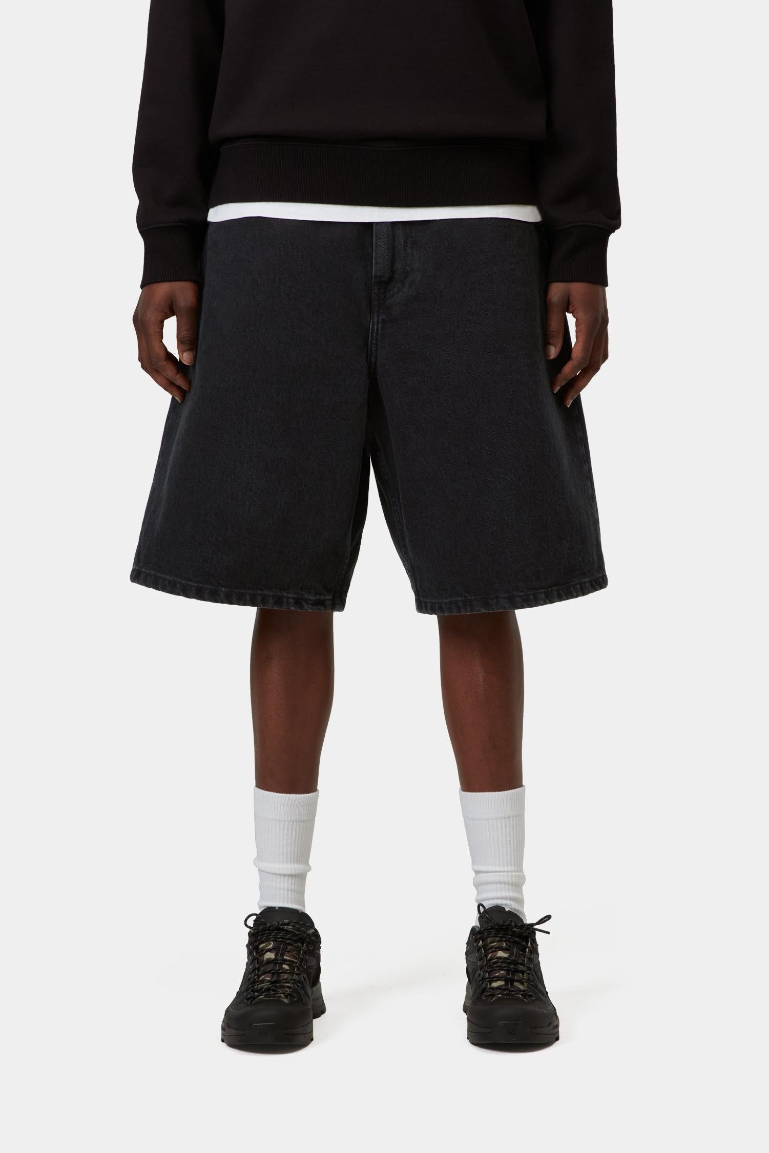 Brandon Short Black (Stone Washed)