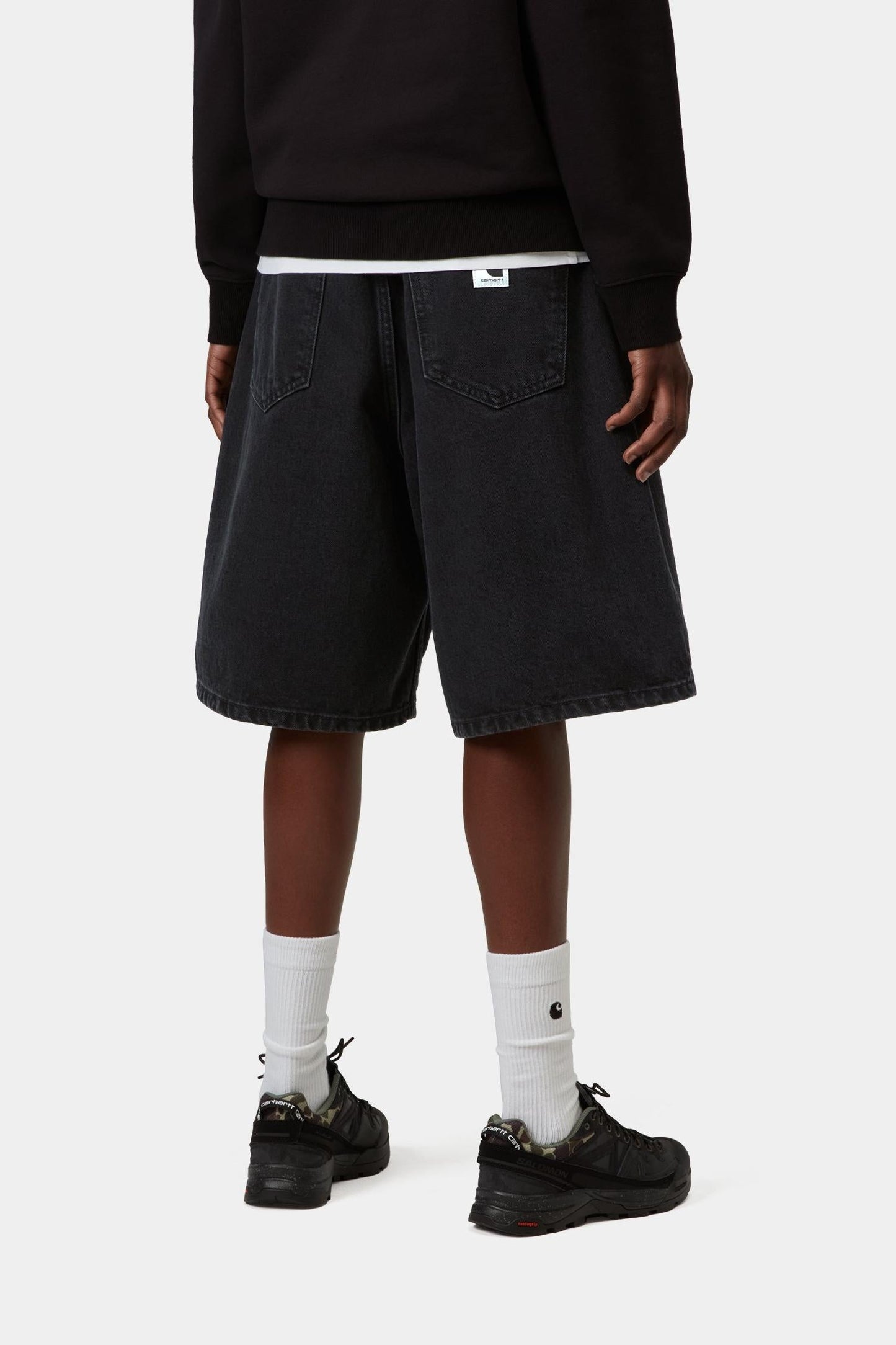 Brandon Short Black (Stone Washed)