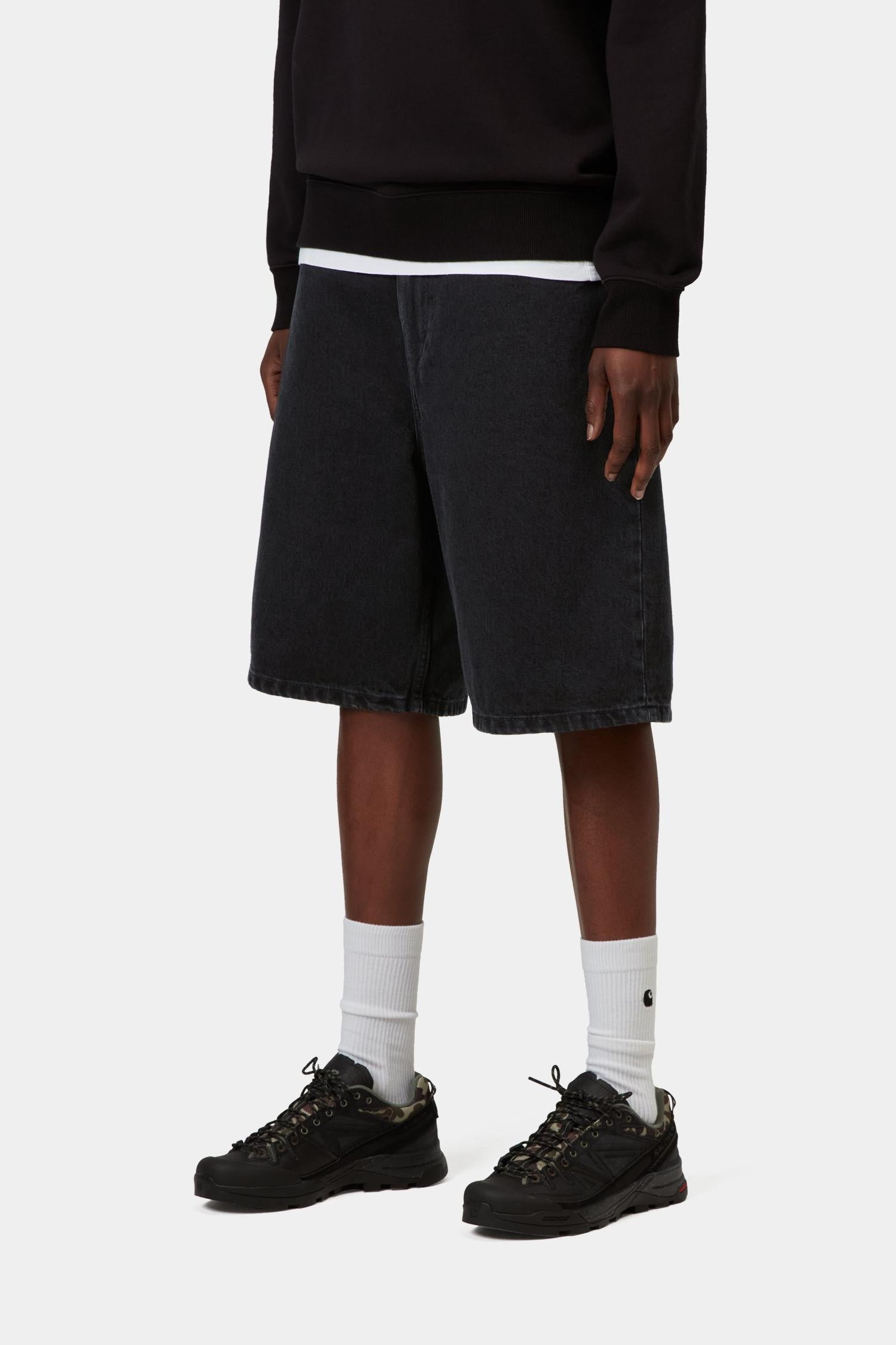 Brandon Short Black (Stone Washed)