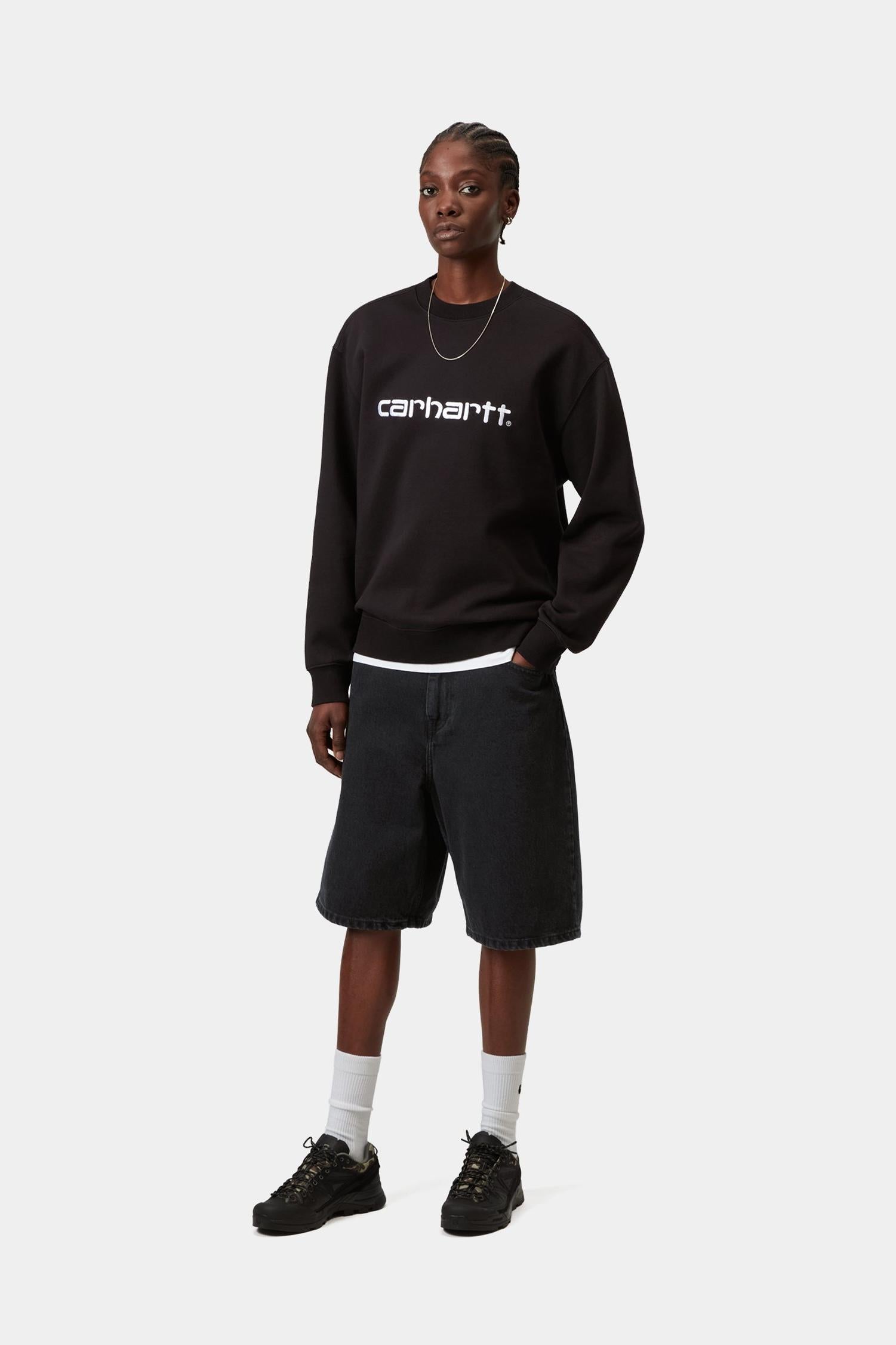 Brandon Short Black (Stone Washed)