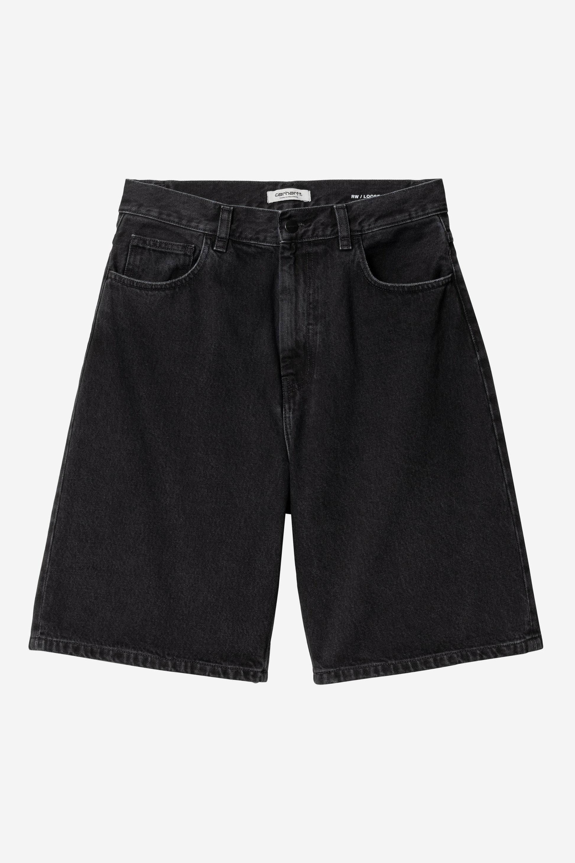 Brandon Short Black (Stone Washed)